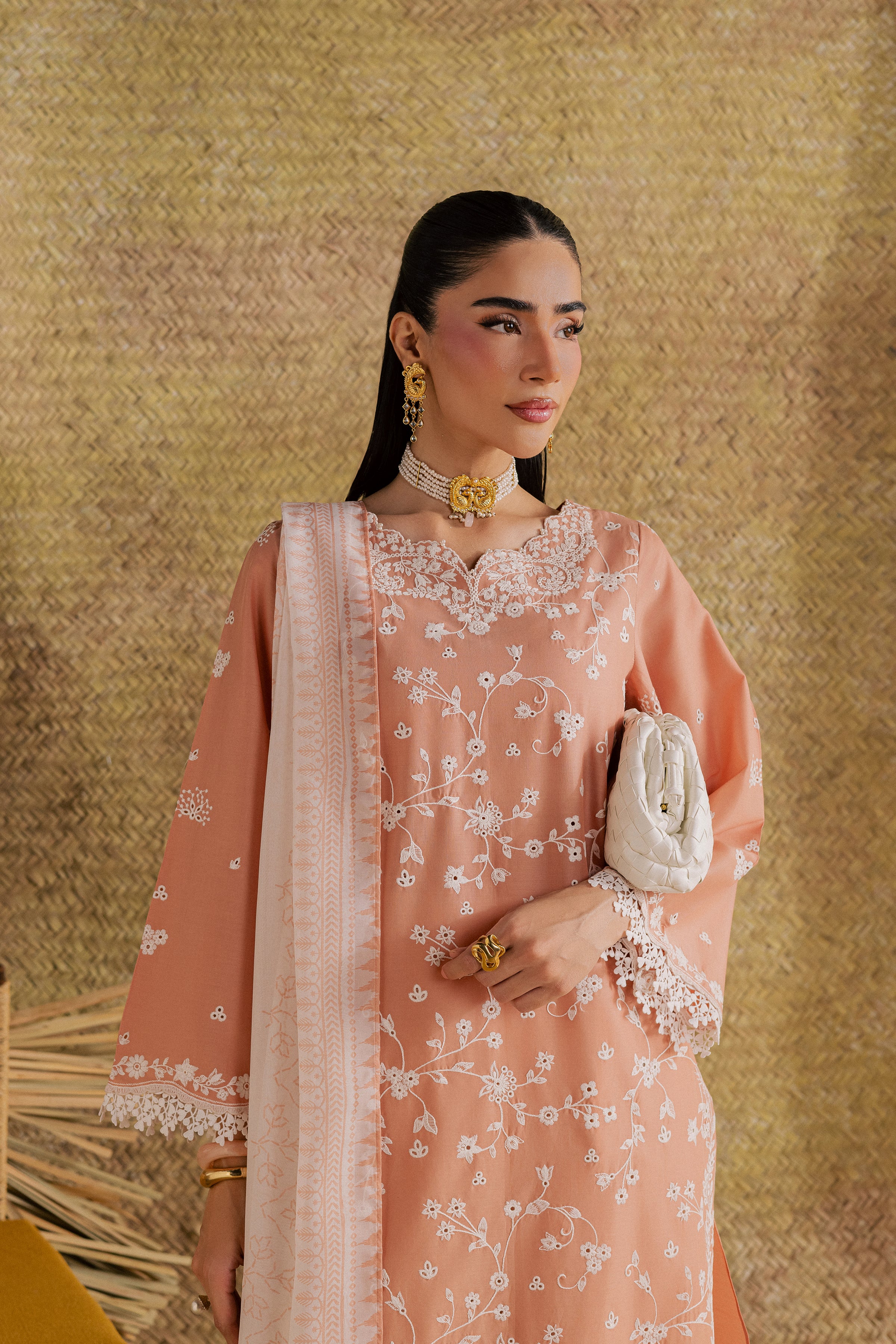  Maiza 3Pc - Festive Eid Pret BATIKSS26  BATIK   XS / Peach / Pima Lawn-S / Peach / Pima Lawn-M / Peach / Pima Lawn-L / Peach / Pima Lawn-XL / Peach / Pima Lawn