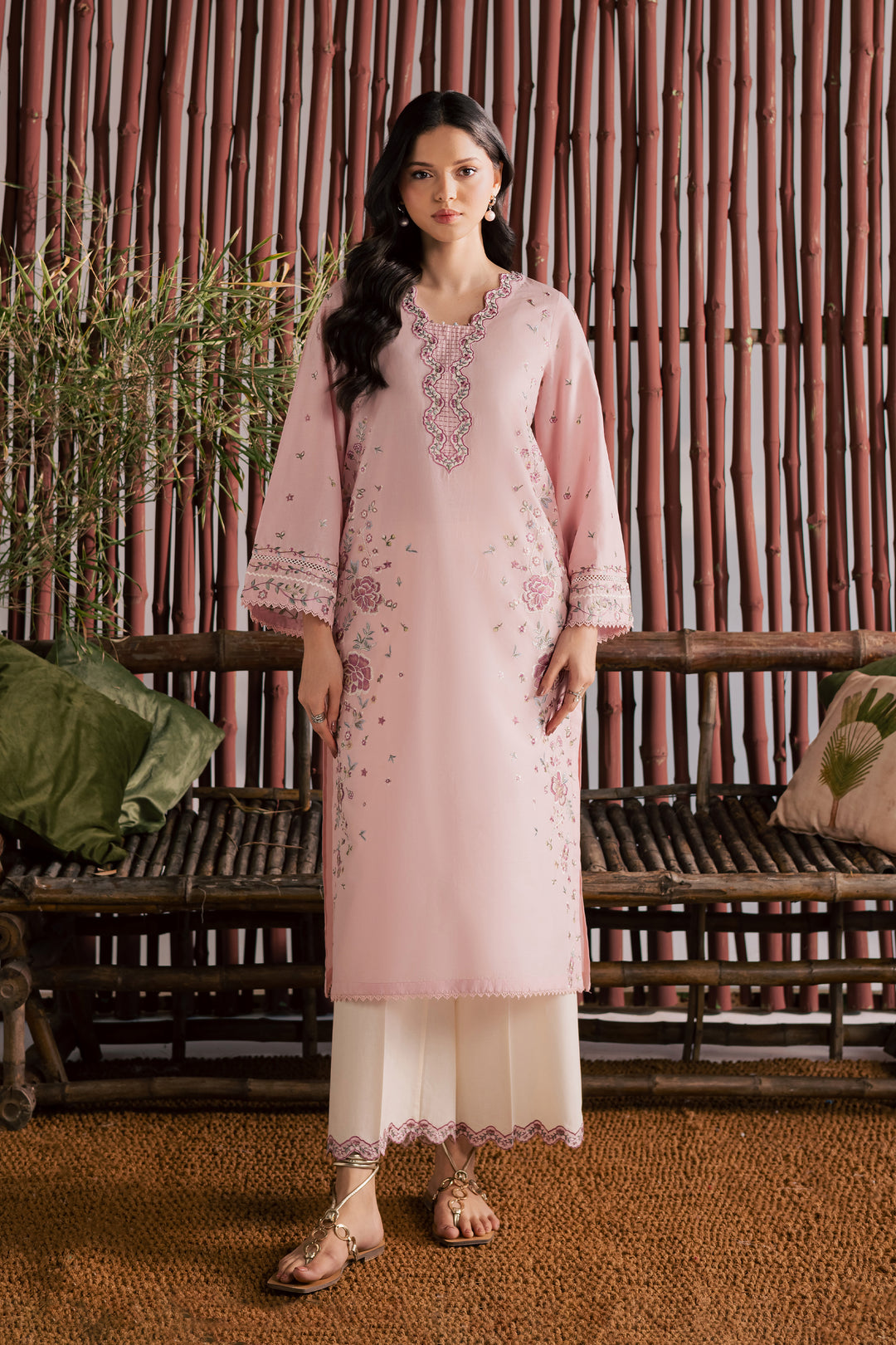  Mallow 2Pc - Embroidered Lawn Dress EverydayEdit26  BATIK   XS / Powder Pink / Pima Lawn-S / Powder Pink / Pima Lawn-M / Powder Pink / Pima Lawn-L / Powder Pink / Pima Lawn-XL / Powder Pink / Pima Lawn