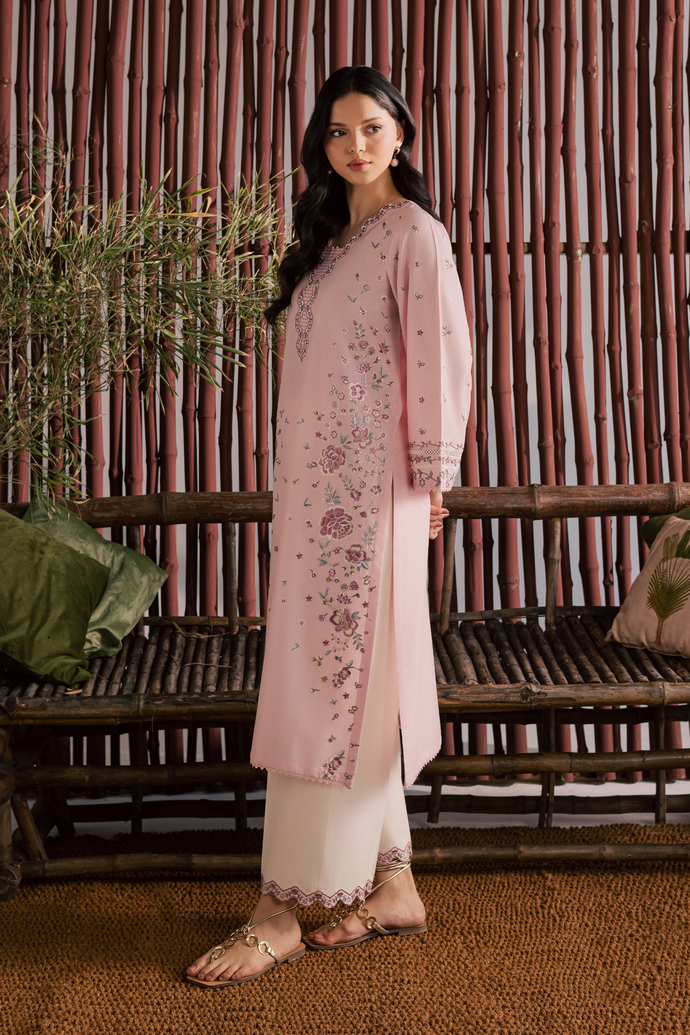  Mallow 2Pc - Embroidered Lawn Dress EverydayEdit26  BATIK   XS / Powder Pink / Pima Lawn-S / Powder Pink / Pima Lawn-M / Powder Pink / Pima Lawn-L / Powder Pink / Pima Lawn-XL / Powder Pink / Pima Lawn