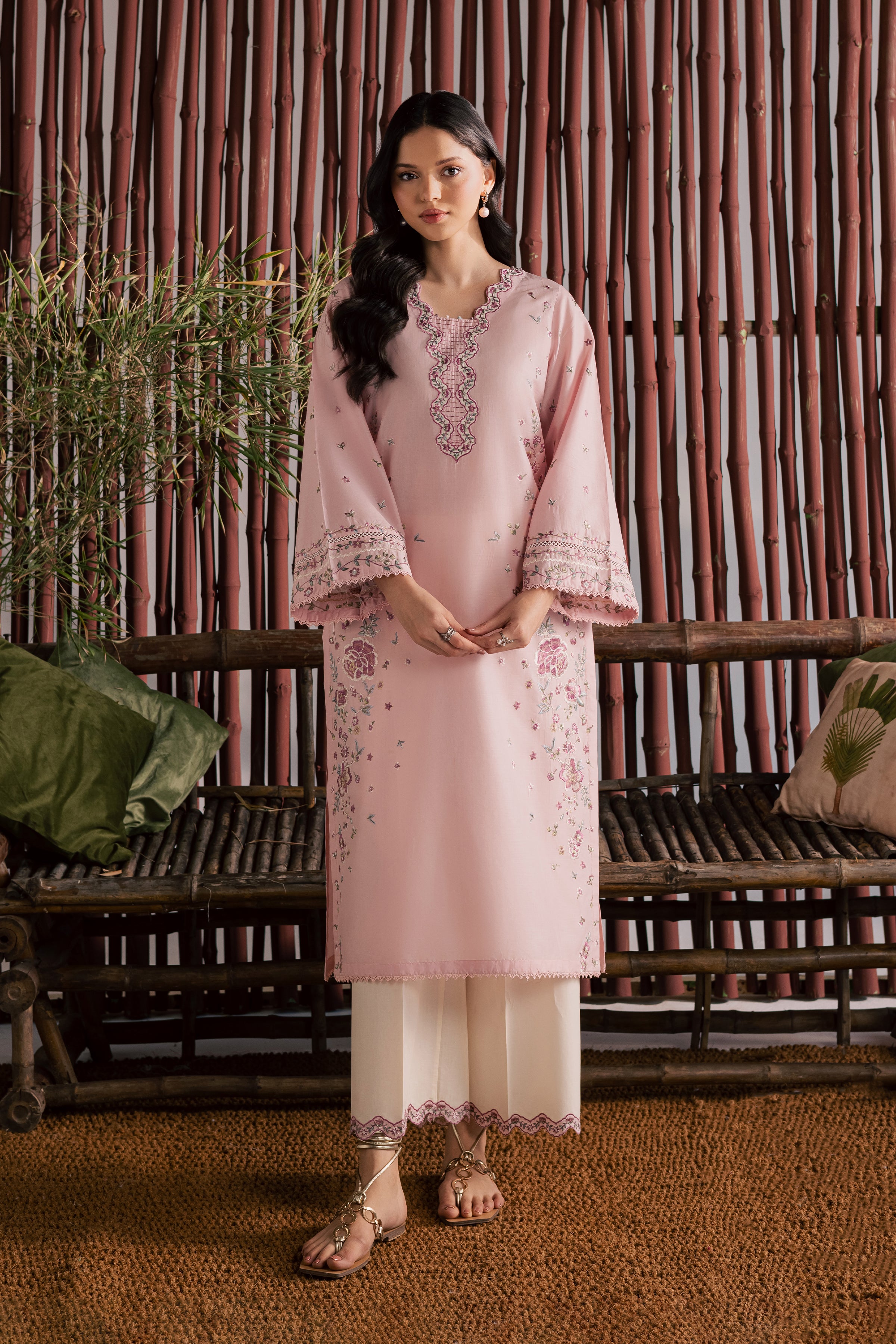  Mallow 2Pc - Embroidered Lawn Dress EverydayEdit26  BATIK   XS / Powder Pink / Pima Lawn-S / Powder Pink / Pima Lawn-M / Powder Pink / Pima Lawn-L / Powder Pink / Pima Lawn-XL / Powder Pink / Pima Lawn