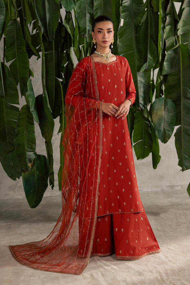  Malta 3Pc - Festive Embroidered Lawn BATIKEID2026  BATIK   XS / Deep Rust / Pima Lawn-S / Deep Rust / Pima Lawn-M / Deep Rust / Pima Lawn-L / Deep Rust / Pima Lawn-XL / Deep Rust / Pima Lawn