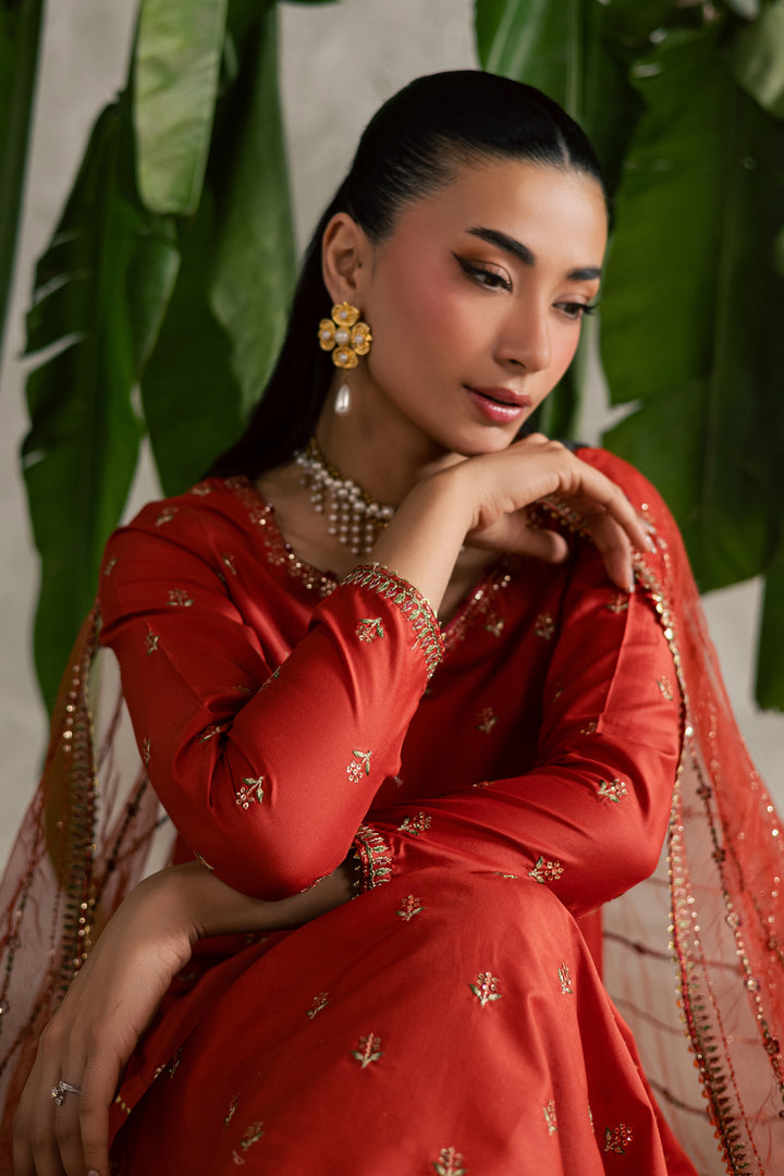  Malta 3Pc - Festive Embroidered Lawn BATIKEID2026  BATIK   XS / Deep Rust / Pima Lawn-S / Deep Rust / Pima Lawn-M / Deep Rust / Pima Lawn-L / Deep Rust / Pima Lawn-XL / Deep Rust / Pima Lawn