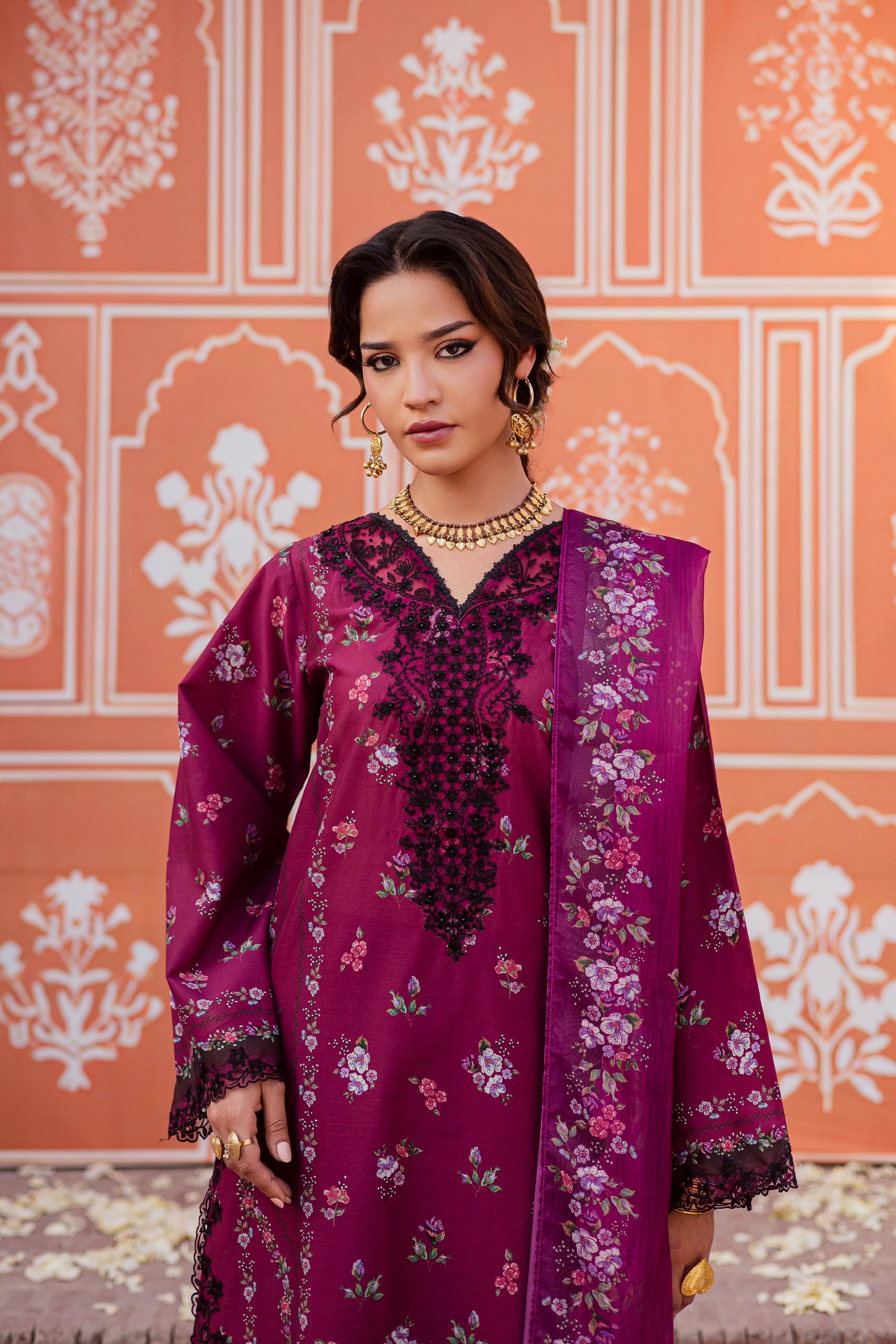  Maren 3Pc - Festive Eid Prints BATIKEID2026  BATIK   XS / Pink / Lawn-S / Pink / Lawn-M / Pink / Lawn-L / Pink / Lawn-XL / Pink / Lawn
