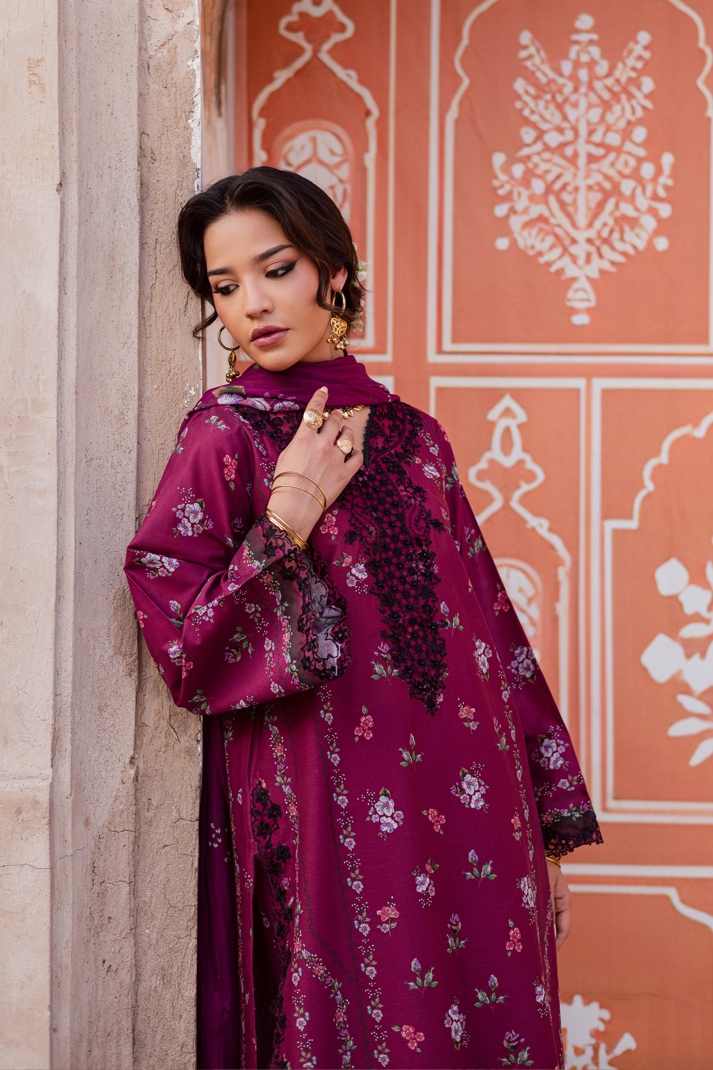  Maren 3Pc - Festive Eid Prints BATIKEID2026  BATIK   XS / Pink / Lawn-S / Pink / Lawn-M / Pink / Lawn-L / Pink / Lawn-XL / Pink / Lawn