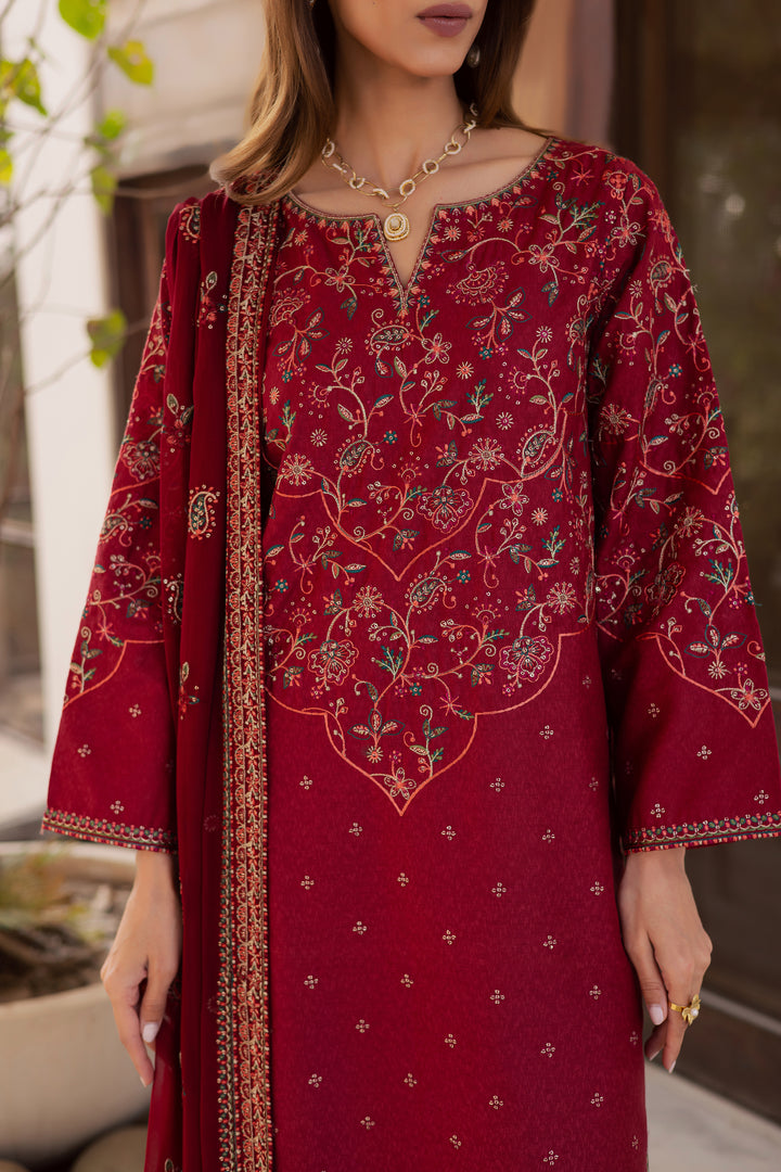  Marilyn 3Pc - Embroidered Festive Pret BATIK WINTER PRET 2025  BATIK   XS / Red / Cotton-S / Red / Cotton-M / Red / Cotton-L / Red / Cotton-XL / Red / Cotton