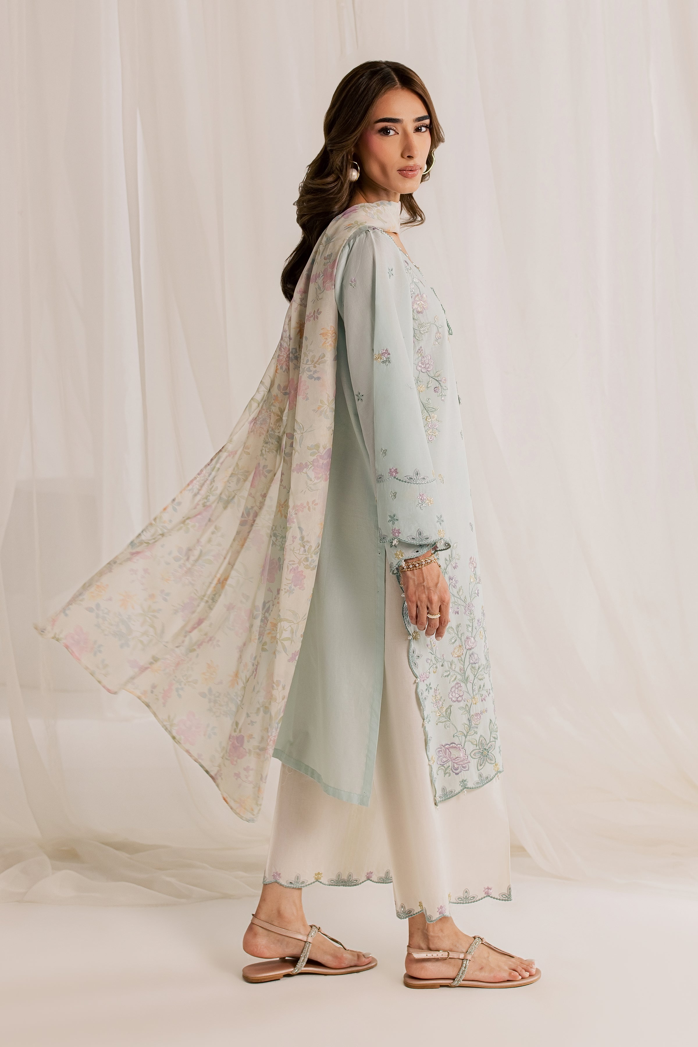 Marshmellow Pc - Embroidered Lawn Dress EverydayEdit26  BATIK   XS / Light Blue / Pima Lawn-S / Light Blue / Pima Lawn-M / Light Blue / Pima Lawn-L / Light Blue / Pima Lawn-XL / Light Blue / Pima Lawn