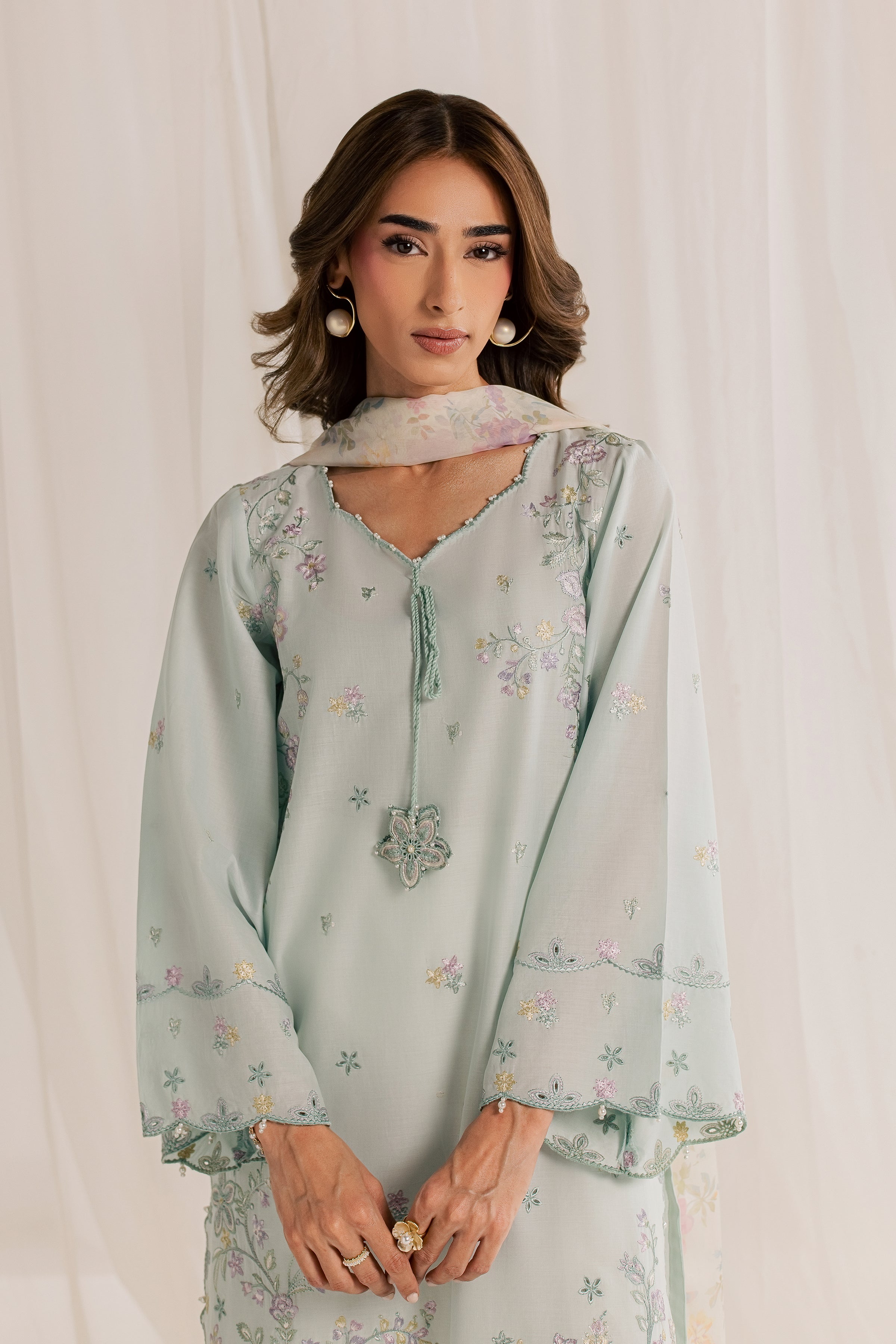  Marshmellow Pc - Embroidered Lawn Dress EverydayEdit26  BATIK   XS / Light Blue / Pima Lawn-S / Light Blue / Pima Lawn-M / Light Blue / Pima Lawn-L / Light Blue / Pima Lawn-XL / Light Blue / Pima Lawn
