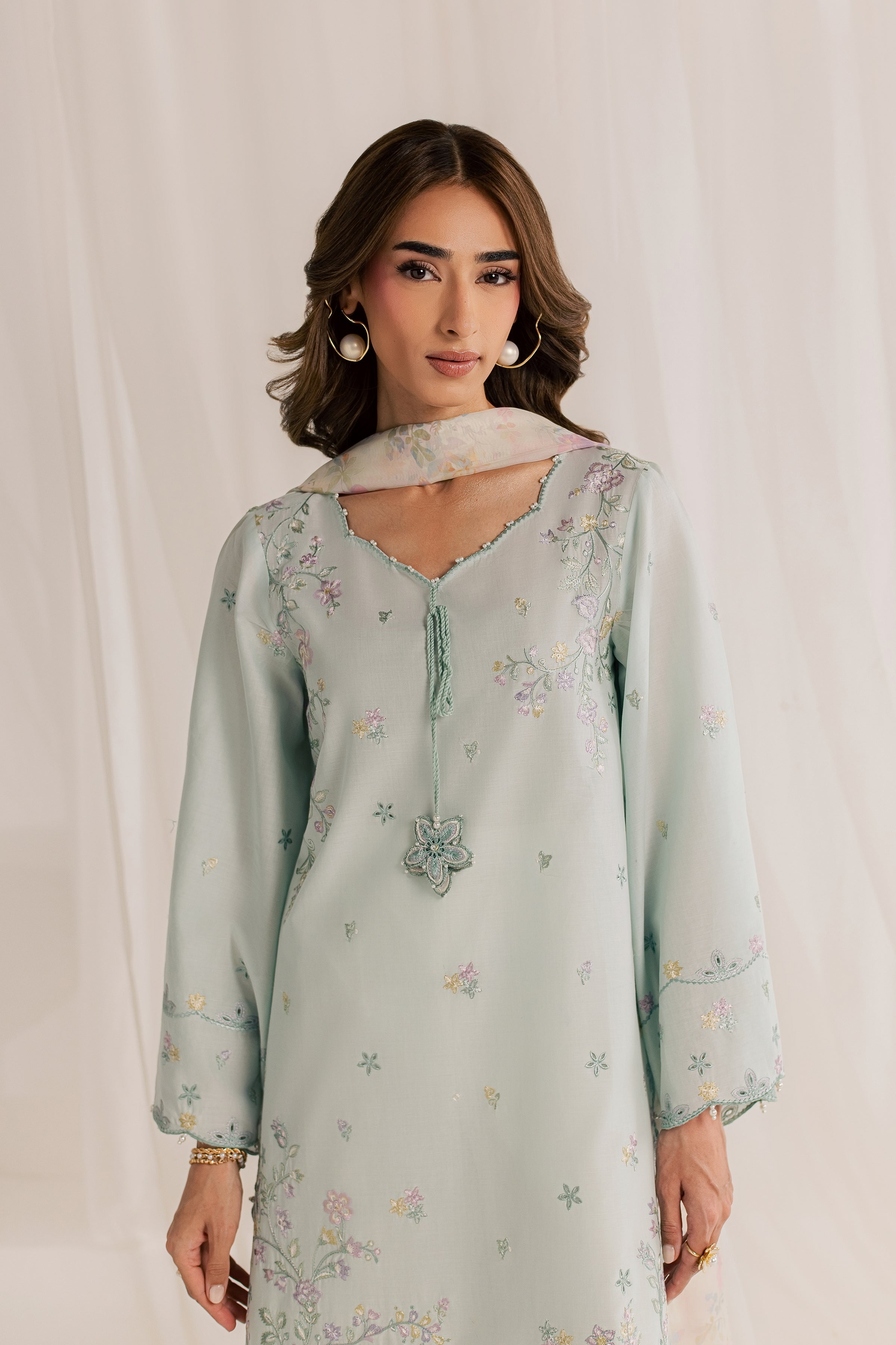  Marshmellow Pc - Embroidered Lawn Dress EverydayEdit26  BATIK   XS / Light Blue / Pima Lawn-S / Light Blue / Pima Lawn-M / Light Blue / Pima Lawn-L / Light Blue / Pima Lawn-XL / Light Blue / Pima Lawn