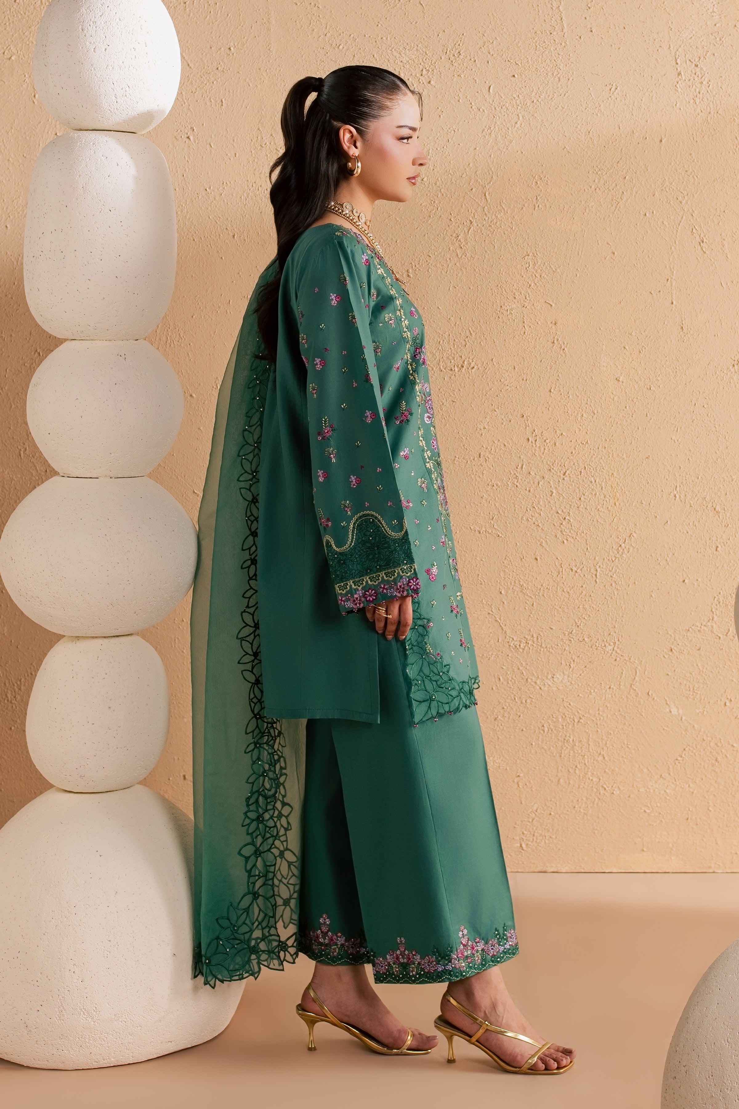  Marvi 3Pc - Festive Embroidered Lawn BATIKSS26  BATIK   XS / Antique Green / Pima Lawn-S / Antique Green / Pima Lawn-M / Antique Green / Pima Lawn-L / Antique Green / Pima Lawn-XL / Antique Green / Pima Lawn