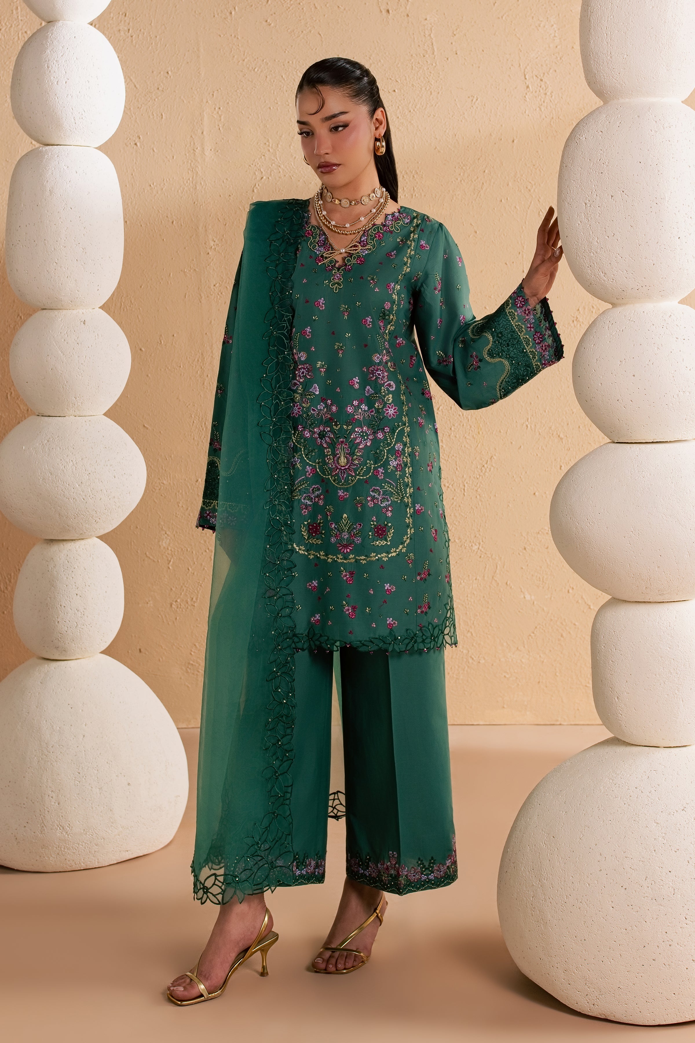  Marvi 3Pc - Festive Embroidered Lawn BATIKSS26  BATIK   XS / Antique Green / Pima Lawn-S / Antique Green / Pima Lawn-M / Antique Green / Pima Lawn-L / Antique Green / Pima Lawn-XL / Antique Green / Pima Lawn