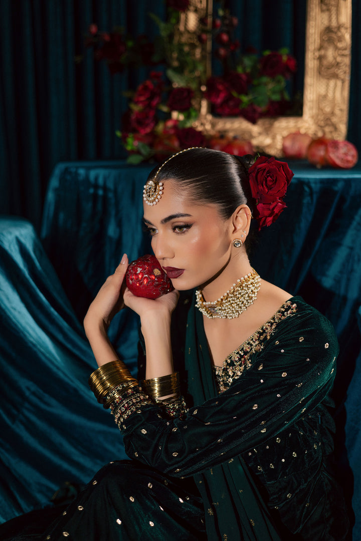  Masoori 3Pc - Velvet Formal Dress BATIKstudio  BATIK   S / Teal / Velvet-M / Teal / Velvet-L / Teal / Velvet