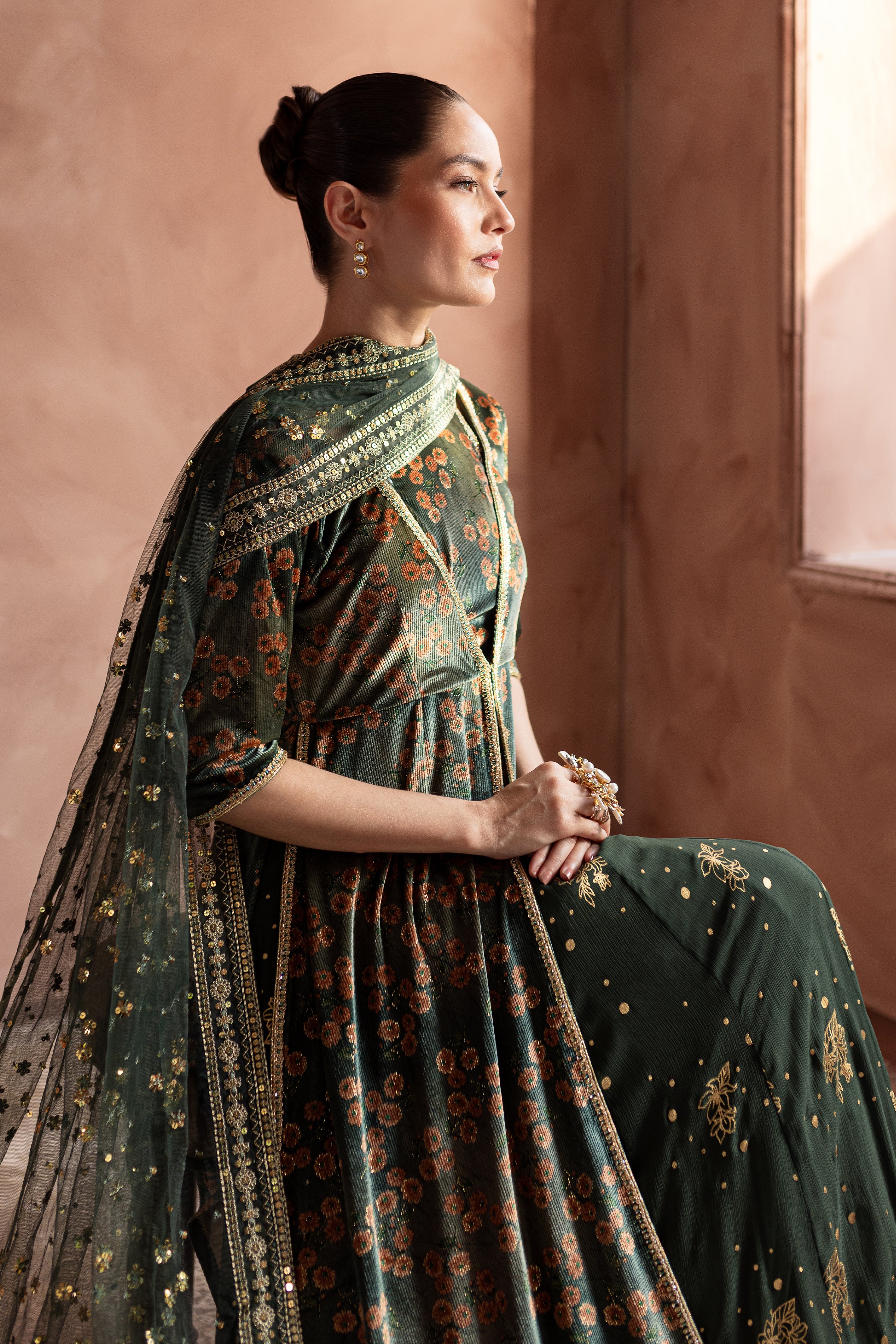 formal batik dress Mayal 4Pc - 狗20