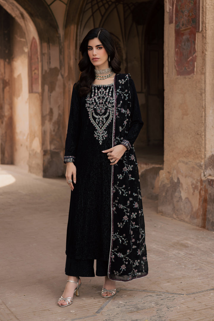  Melissa 3Pc - Velvet Formal Dress BATIKstudio  BATIK   S / Black / Velvet-M / Black / Velvet-L / Black / Velvet