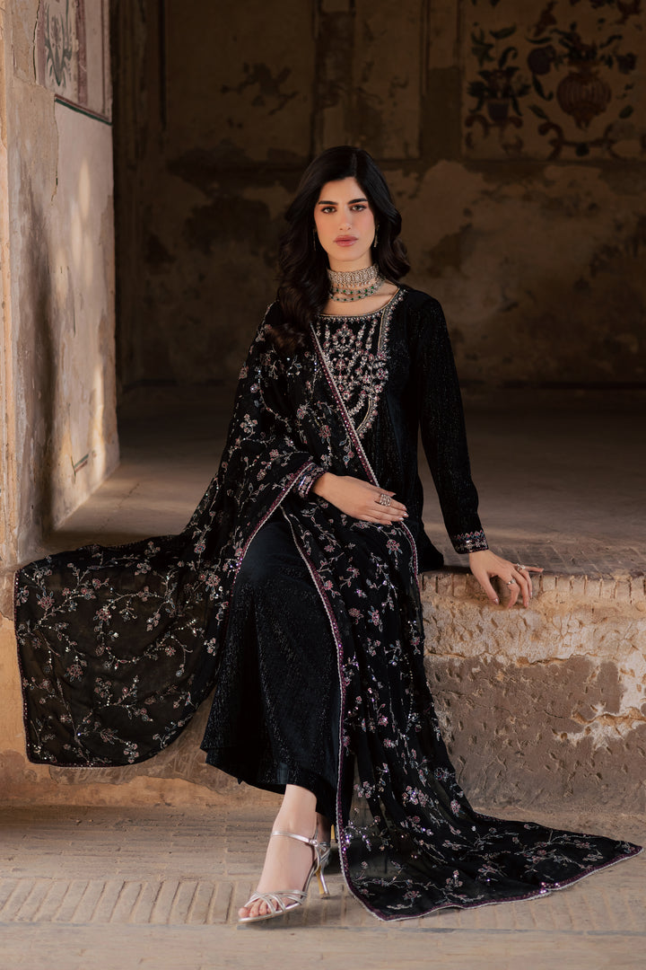  Melissa 3Pc - Velvet Formal Dress BATIKstudio  BATIK   S / Black / Velvet-M / Black / Velvet-L / Black / Velvet