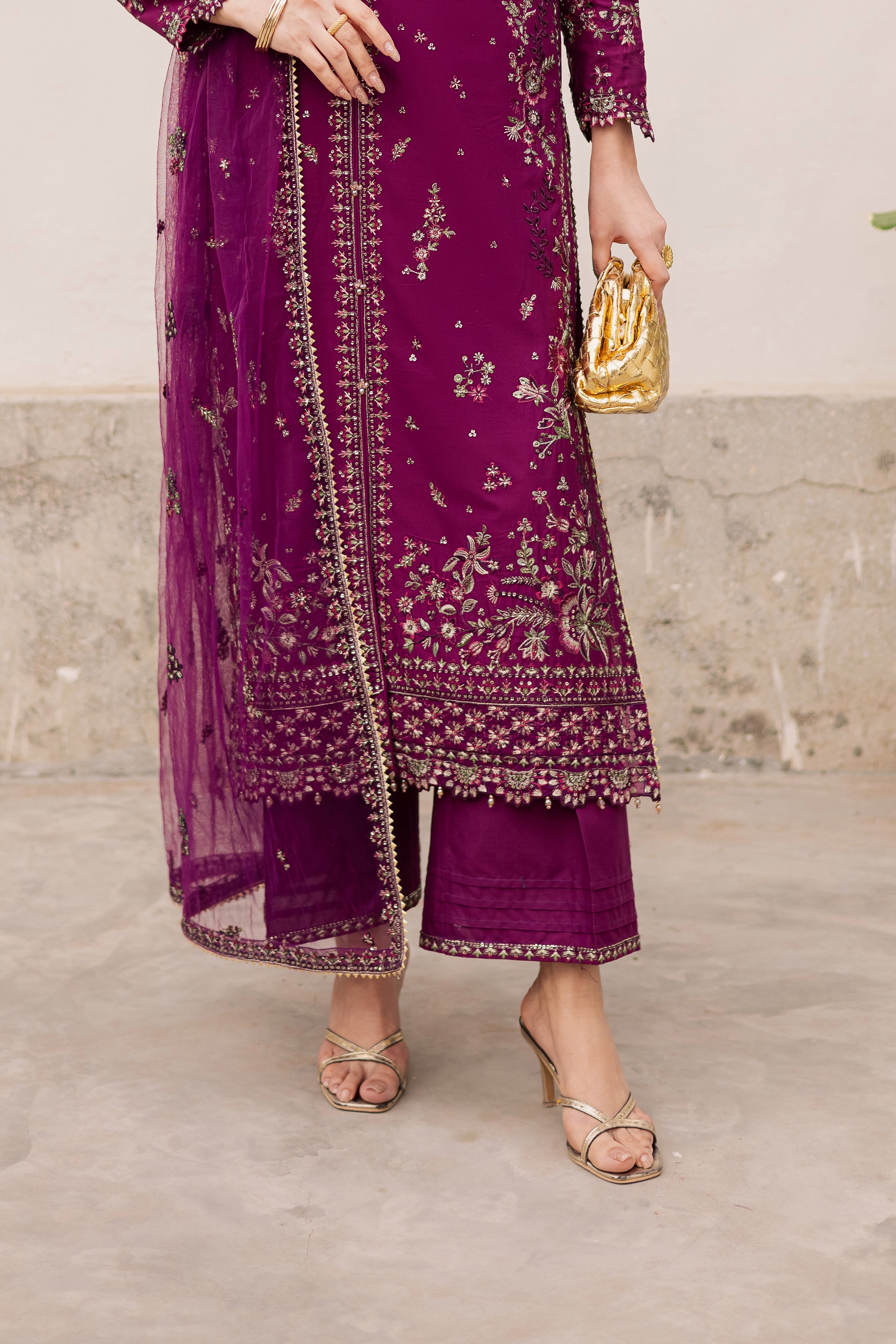  Merissa 3Pc - Festive Embroidered Lawn BATIKEID2026  BATIK   XS / Wine / Pima Lawn-S / Wine / Pima Lawn-M / Wine / Pima Lawn-L / Wine / Pima Lawn-XL / Wine / Pima Lawn