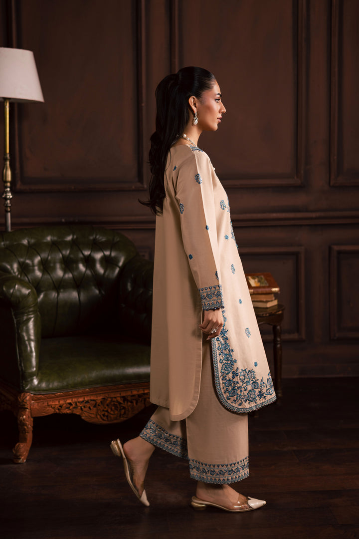 Merry 2Pc - Embroidered Khaddar Dress