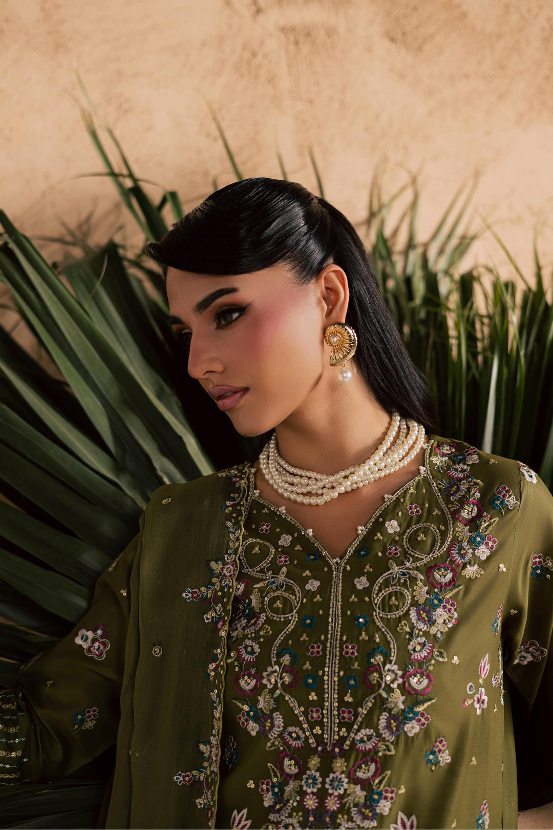  Meshal 3Pc - Embroidered Festive Pret BATIKSS26  BATIK   XS / Army Green / Pima-S / Army Green / Pima-M / Army Green / Pima-L / Army Green / Pima-XL / Army Green / Pima