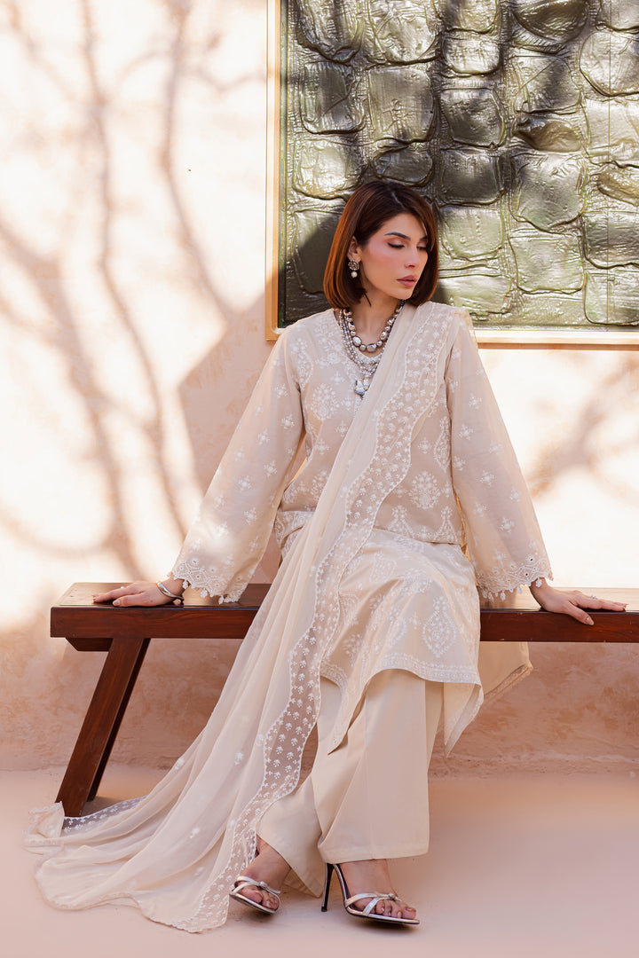  Mexico 3Pc - Festive Embroidered Lawn BATIKEID2026  BATIK   XS / Beige / Pima Lawn-S / Beige / Pima Lawn-M / Beige / Pima Lawn-L / Beige / Pima Lawn-XL / Beige / Pima Lawn