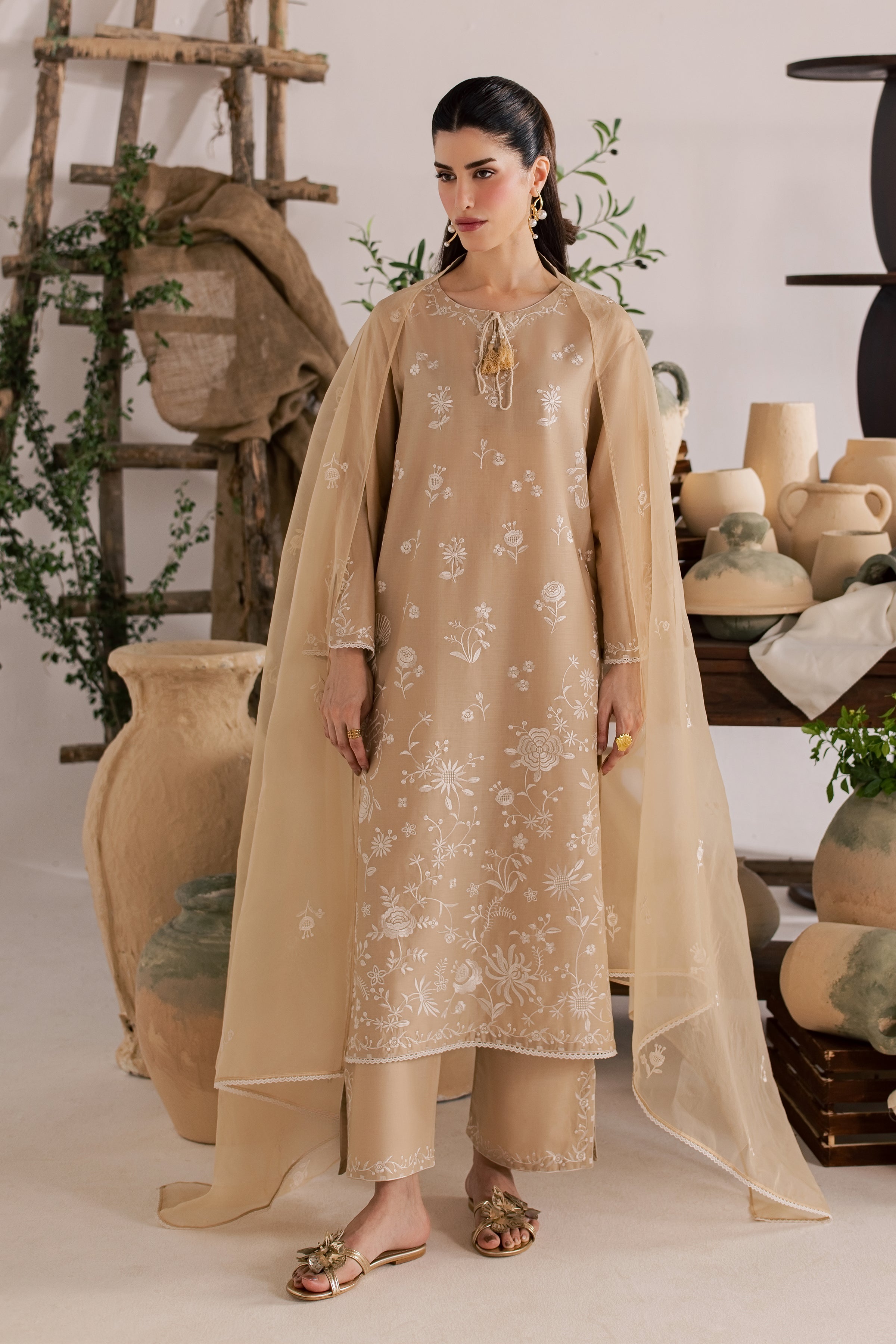  Miami 3Pc - Embroidered Lawn Dress EverydayEdit26  BATIK   XS / Skin / Pima Lawn-S / Skin / Pima Lawn-M / Skin / Pima Lawn-L / Skin / Pima Lawn-XL / Skin / Pima Lawn