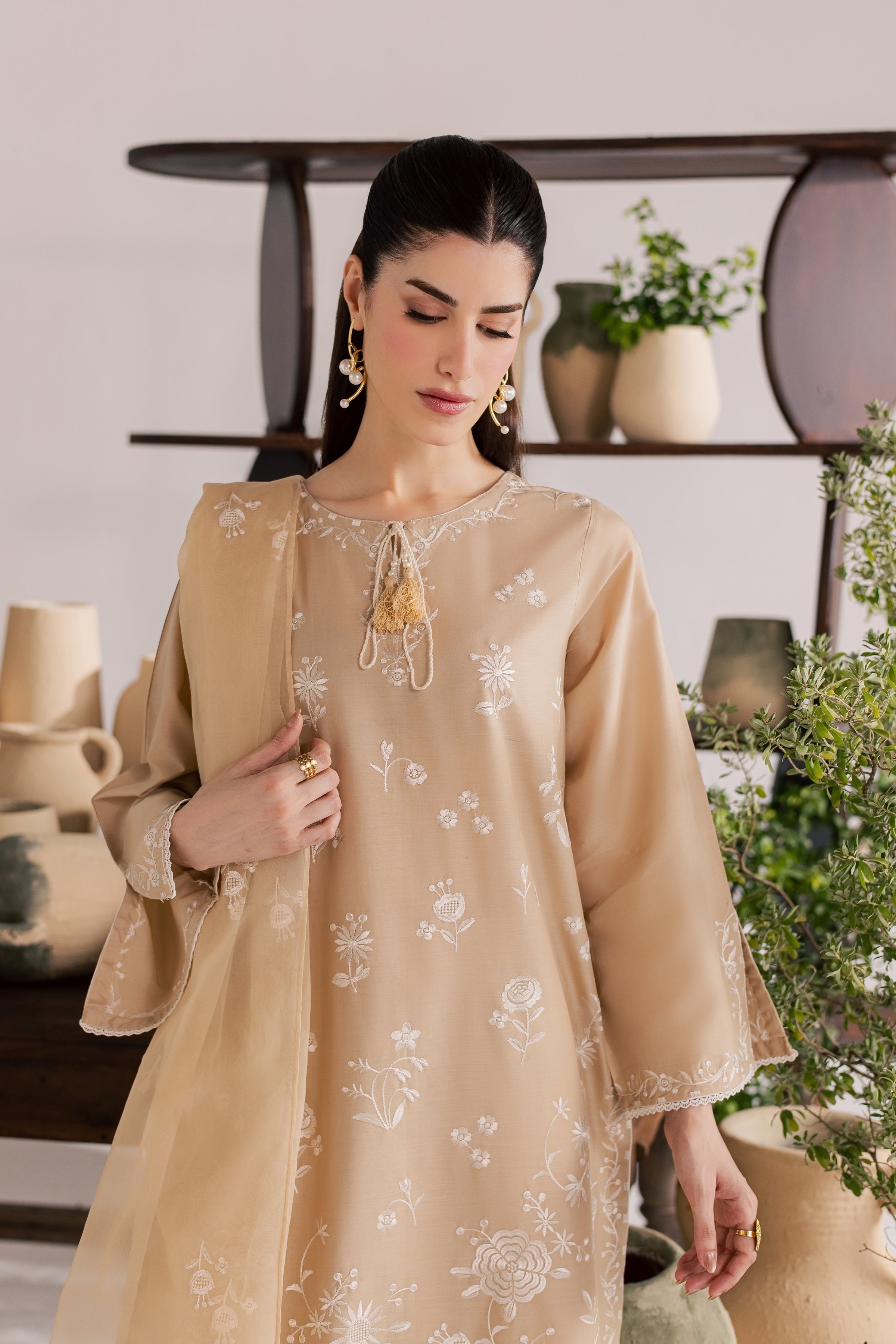  Miami 3Pc - Embroidered Lawn Dress EverydayEdit26  BATIK   XS / Skin / Pima Lawn-S / Skin / Pima Lawn-M / Skin / Pima Lawn-L / Skin / Pima Lawn-XL / Skin / Pima Lawn