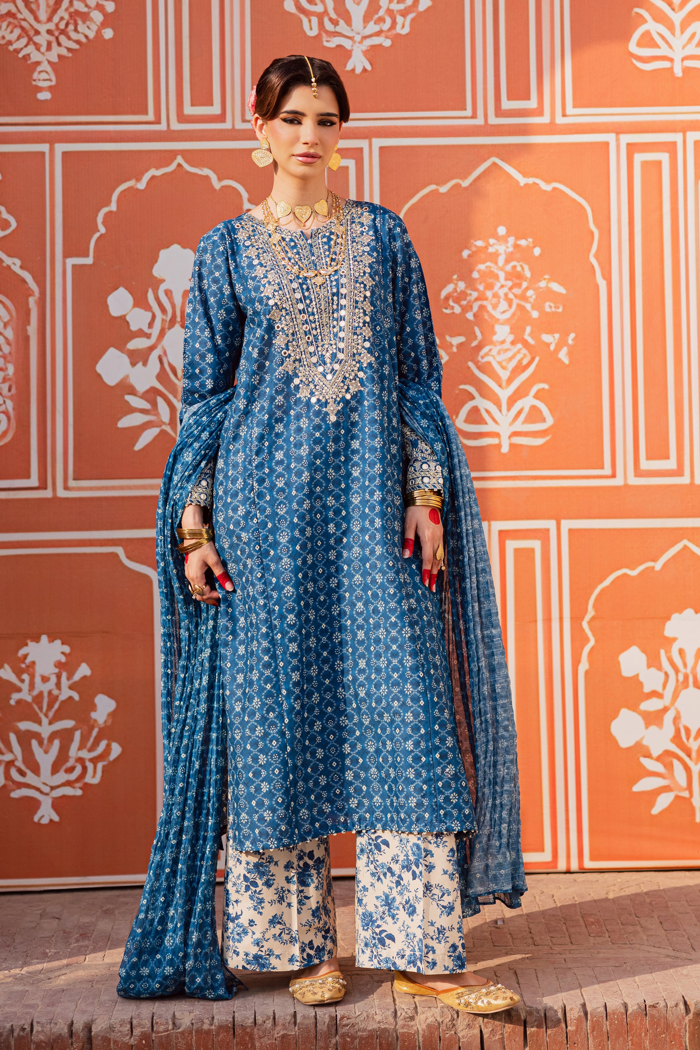  Midnight 3Pc - Festive Eid Prints BATIKEID2026  BATIK   XS / Blue / Lawn-S / Blue / Lawn-M / Blue / Lawn-L / Blue / Lawn-XL / Blue / Lawn