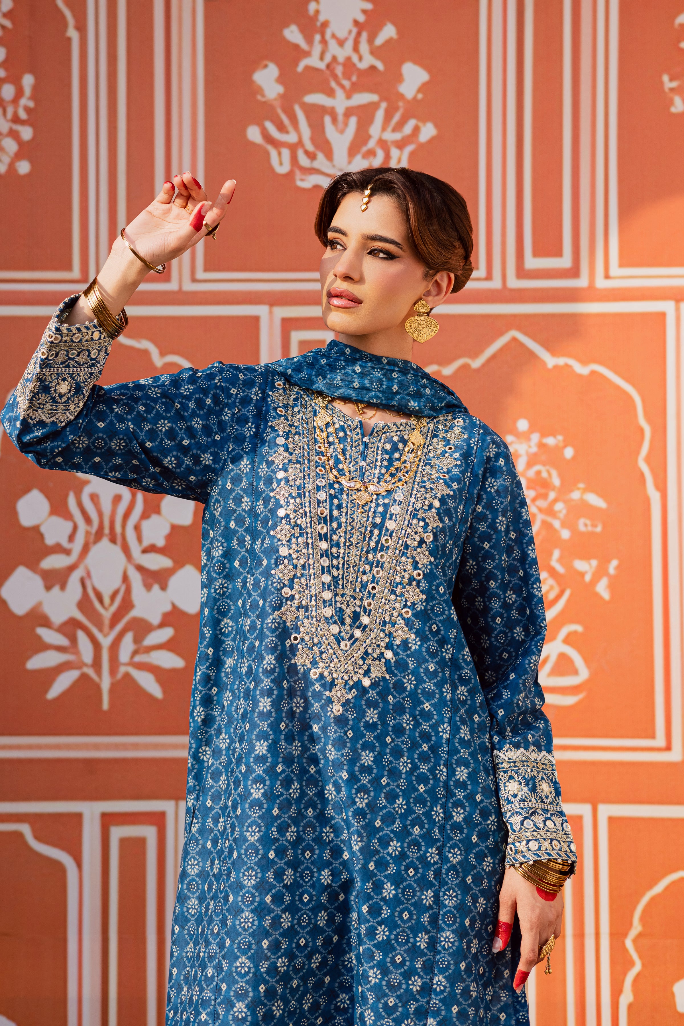  Midnight 3Pc - Festive Eid Prints BATIKEID2026  BATIK   XS / Blue / Lawn-S / Blue / Lawn-M / Blue / Lawn-L / Blue / Lawn-XL / Blue / Lawn