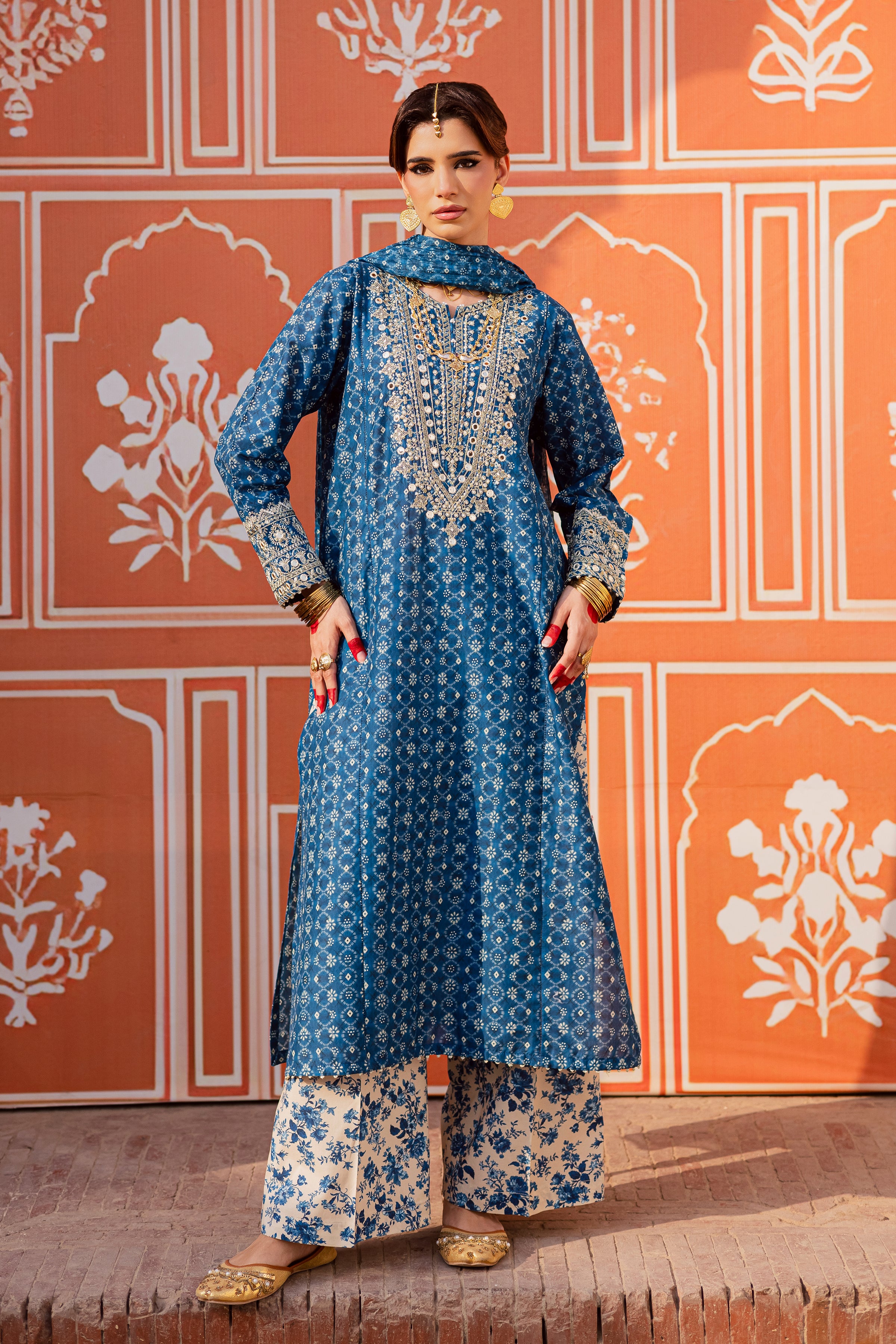  Midnight 3Pc - Festive Eid Prints BATIKEID2026  BATIK   XS / Blue / Lawn-S / Blue / Lawn-M / Blue / Lawn-L / Blue / Lawn-XL / Blue / Lawn