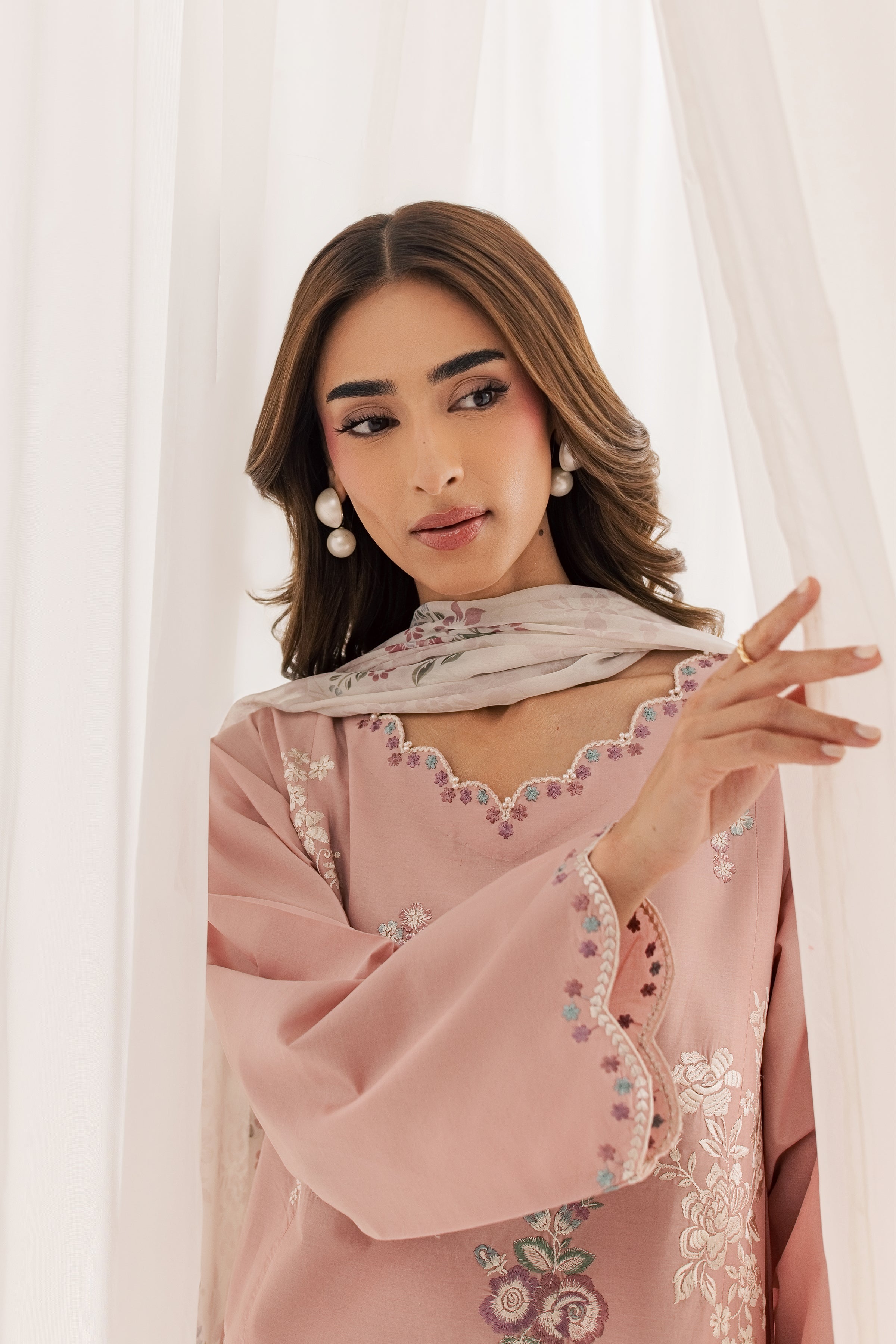  Mimoso 3Pc - Embroidered Lawn Dress EverydayEdit26  BATIK   XS / Pale Mauve / Pima Lawn-S / Pale Mauve / Pima Lawn-M / Pale Mauve / Pima Lawn-L / Pale Mauve / Pima Lawn-XL / Pale Mauve / Pima Lawn