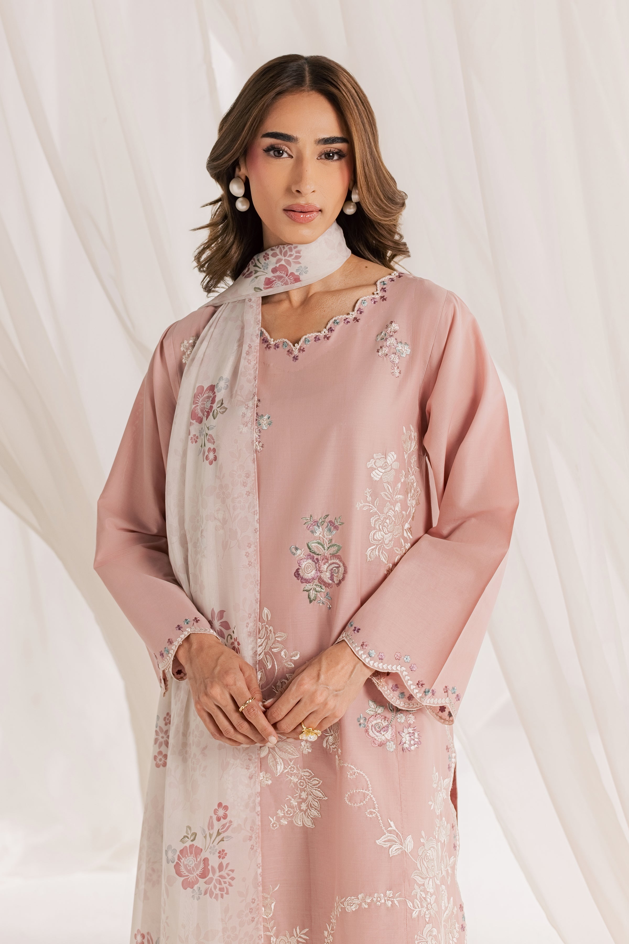  Mimoso 3Pc - Embroidered Lawn Dress EverydayEdit26  BATIK   XS / Pale Mauve / Pima Lawn-S / Pale Mauve / Pima Lawn-M / Pale Mauve / Pima Lawn-L / Pale Mauve / Pima Lawn-XL / Pale Mauve / Pima Lawn