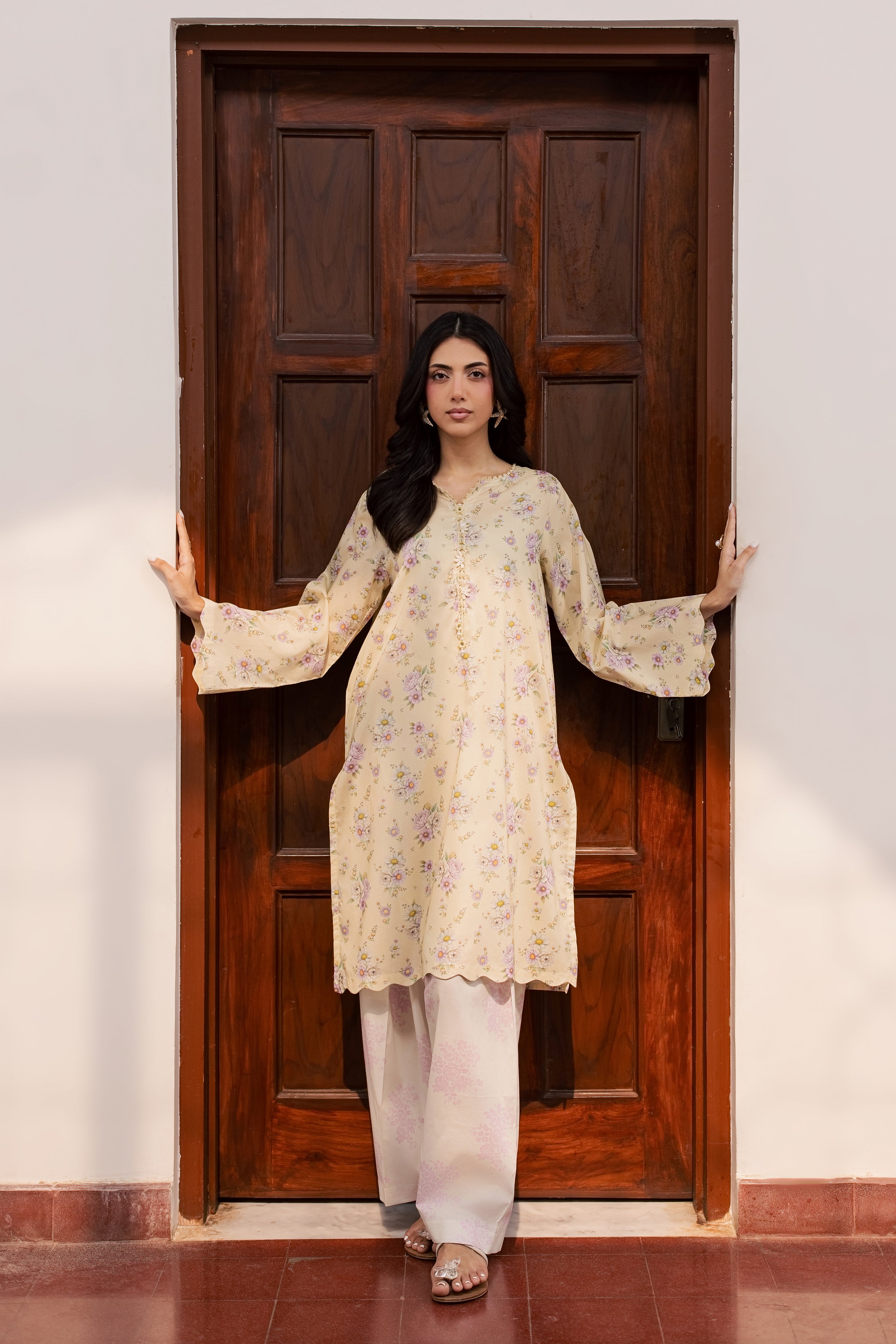  Minho 2Pc - Printed Lawn Dress BATIKSS26  BATIK   XS / Yellow / Lawn-S / Yellow / Lawn-M / Yellow / Lawn-L / Yellow / Lawn-XL / Yellow / Lawn