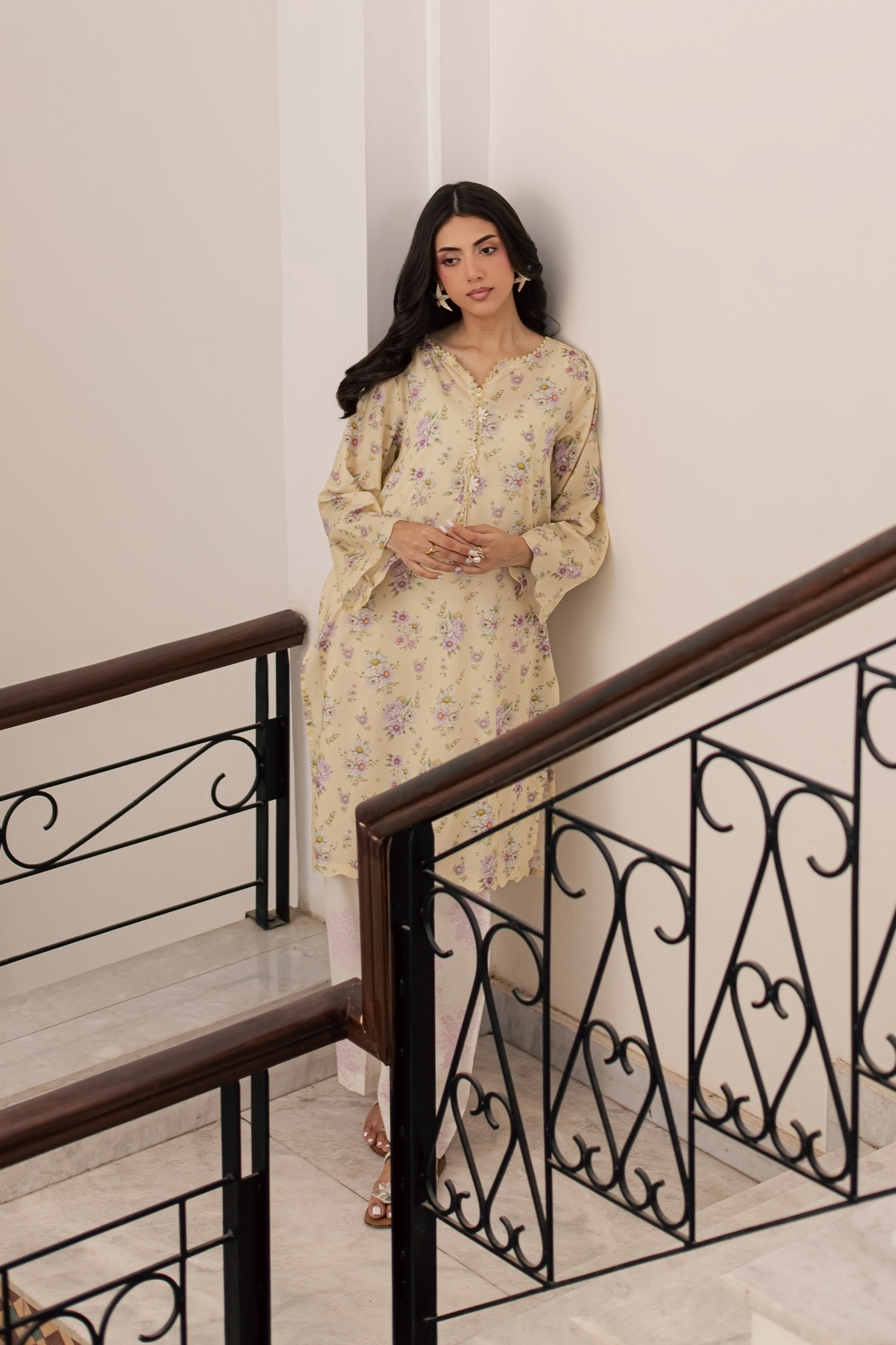  Minho 2Pc - Printed Lawn Dress BATIKSS26  BATIK   XS / Yellow / Lawn-S / Yellow / Lawn-M / Yellow / Lawn-L / Yellow / Lawn-XL / Yellow / Lawn