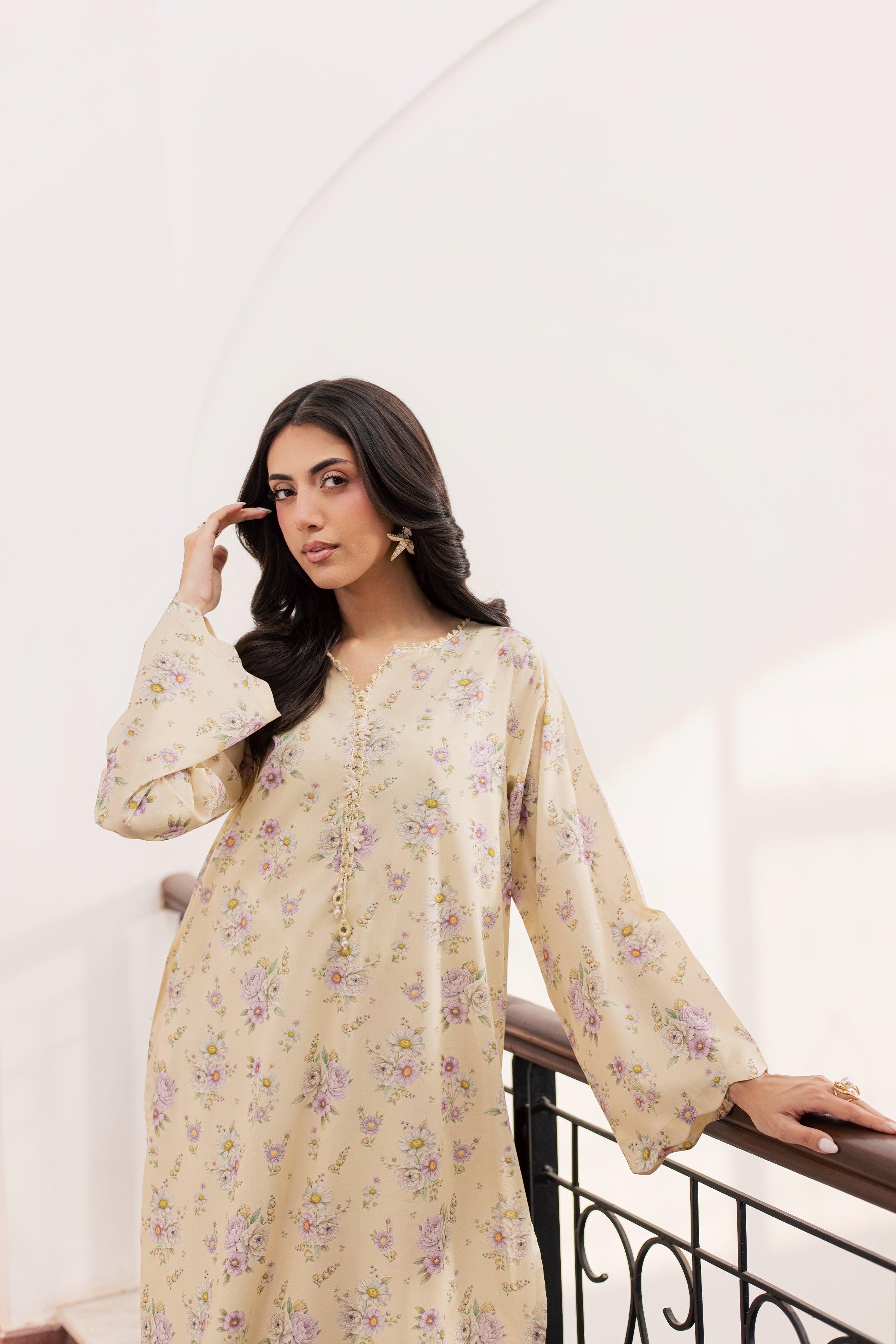  Minho 2Pc - Printed Lawn Dress BATIKSS26  BATIK   XS / Yellow / Lawn-S / Yellow / Lawn-M / Yellow / Lawn-L / Yellow / Lawn-XL / Yellow / Lawn