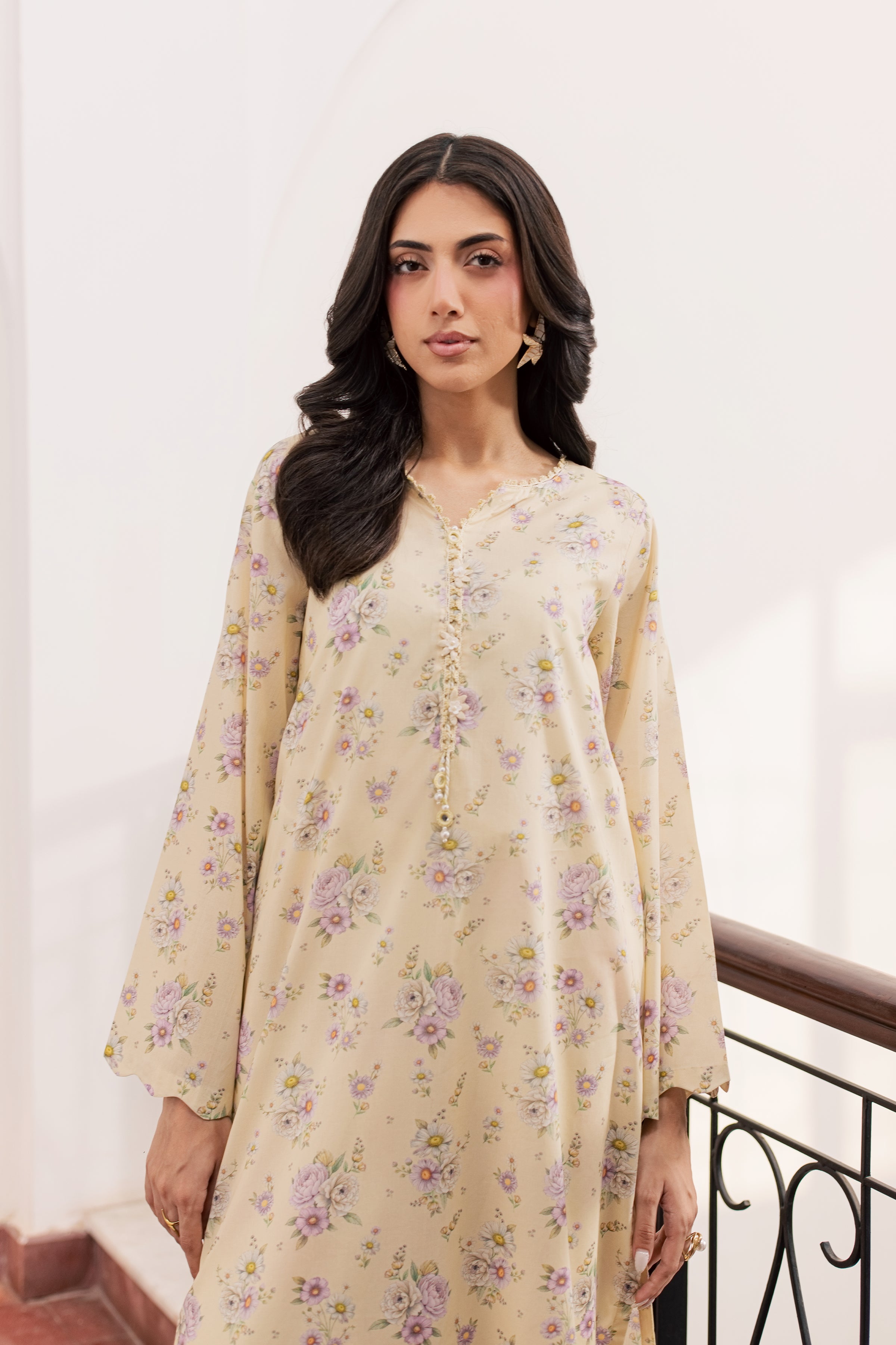  Minho 2Pc - Printed Lawn Dress BATIKSS26  BATIK   XS / Yellow / Lawn-S / Yellow / Lawn-M / Yellow / Lawn-L / Yellow / Lawn-XL / Yellow / Lawn