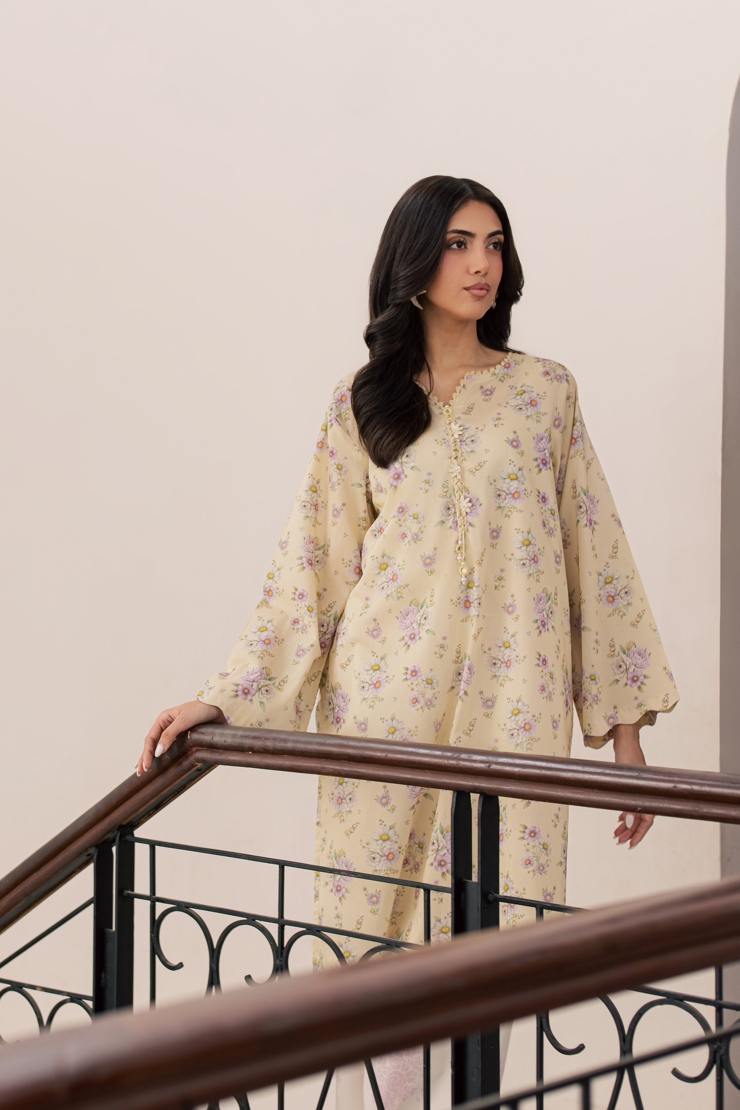  Minho 2Pc - Printed Lawn Dress BATIKSS26  BATIK   XS / Yellow / Lawn-S / Yellow / Lawn-M / Yellow / Lawn-L / Yellow / Lawn-XL / Yellow / Lawn