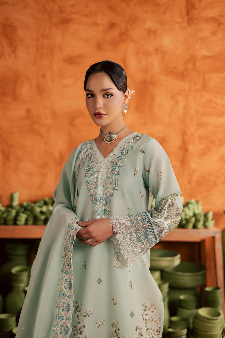  Mint Chip 3Pc - Printed Lawn Dress BATIKEID2026  BATIK   XS / Ice Blue / Lawn-S / Ice Blue / Lawn-M / Ice Blue / Lawn-L / Ice Blue / Lawn-XL / Ice Blue / Lawn