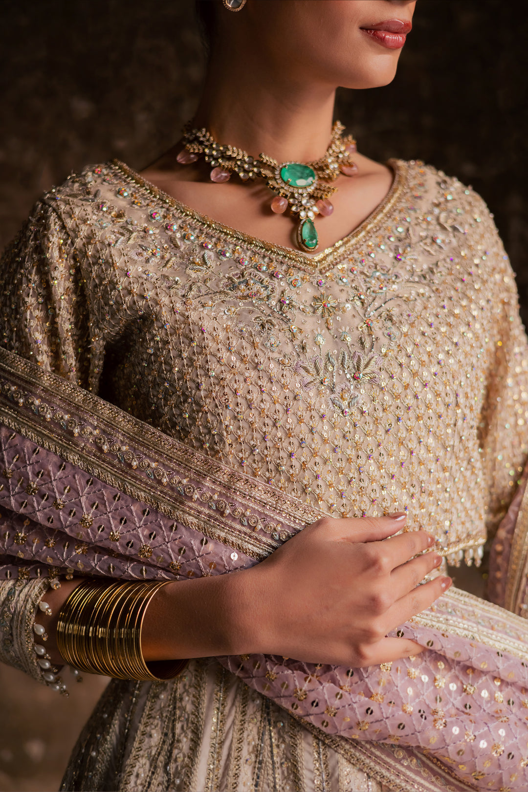  Miray 3Pc - Bridal Dres BATIKSTUDIO2025  BATIK   S / Pearl White / Raw Silk-M / Pearl White / Raw Silk-L / Pearl White / Raw Silk