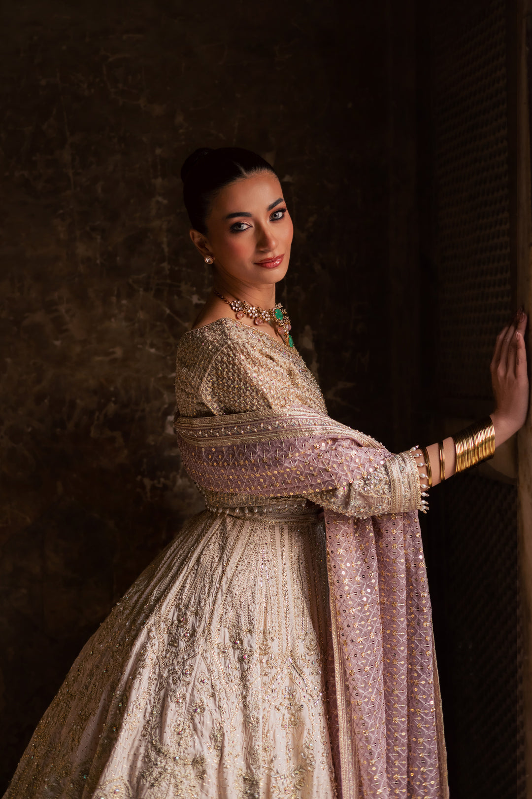  Miray 3Pc - Bridal Dres BATIKSTUDIO2025  BATIK   S / Pearl White / Raw Silk-M / Pearl White / Raw Silk-L / Pearl White / Raw Silk