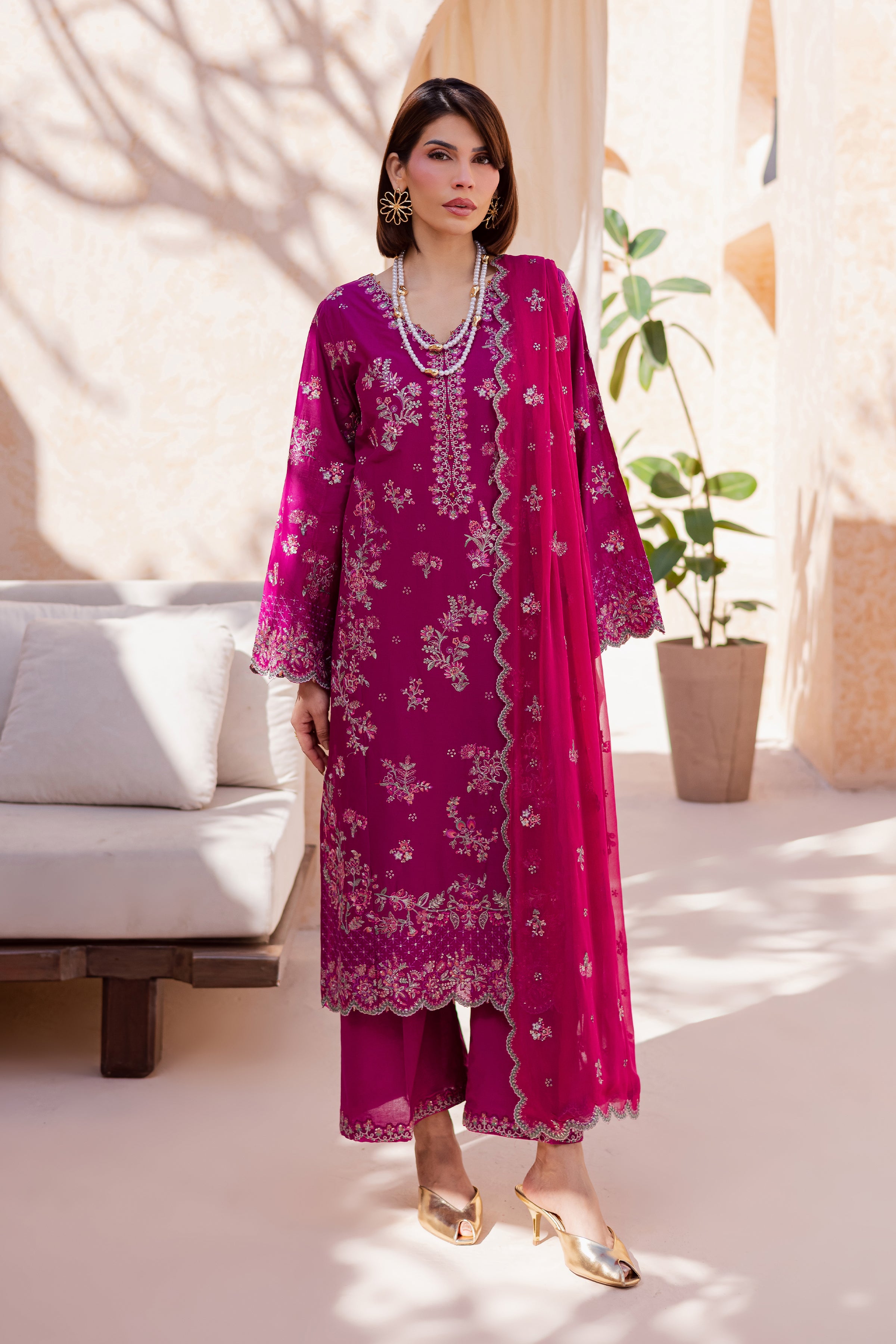  Mirha 3Pc - Festive Embroidered Lawn BATIKEID2026  BATIK   XS / Bahar Pink / Pima Lawn-S / Bahar Pink / Pima Lawn-M / Bahar Pink / Pima Lawn-L / Bahar Pink / Pima Lawn-XL / Bahar Pink / Pima Lawn