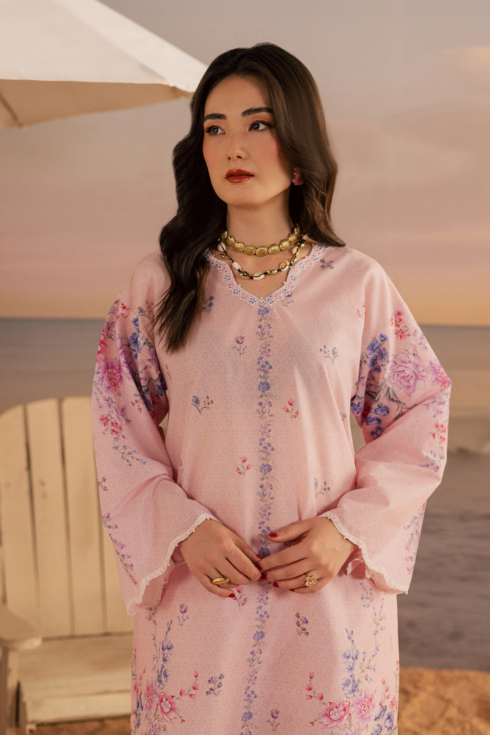  Misty Lavender 2Pc - Printed Lawn Dress BATIKSS26  BATIK   XS / Pink / Lawn-S / Pink / Lawn-M / Pink / Lawn-L / Pink / Lawn-XL / Pink / Lawn