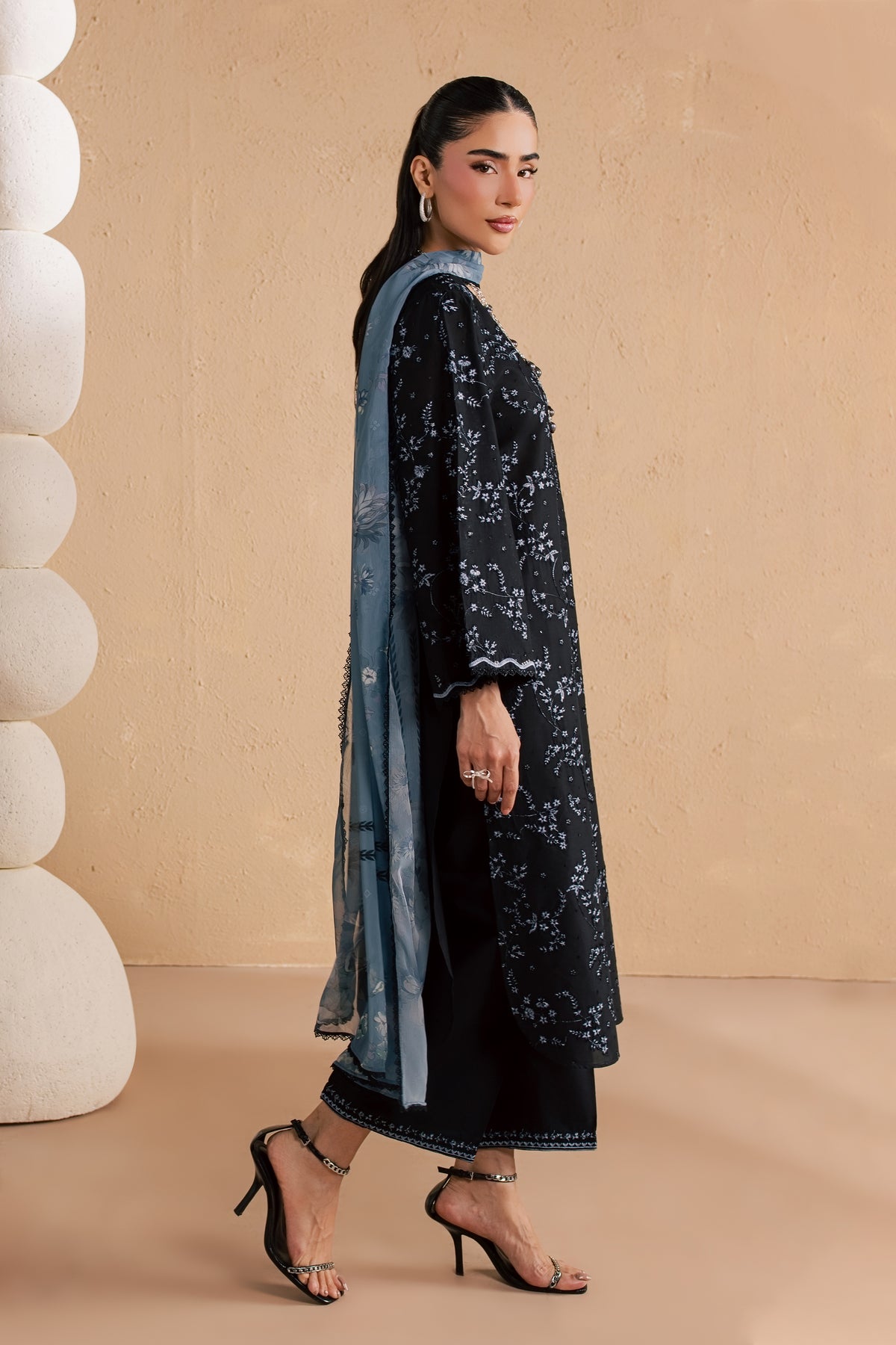  Moonlit 3Pc - Festive Embroidered Lawn BATIKSS26  BATIK   XS / Black / Pima Lawn-S / Black / Pima Lawn-M / Black / Pima Lawn-L / Black / Pima Lawn-XL / Black / Pima Lawn