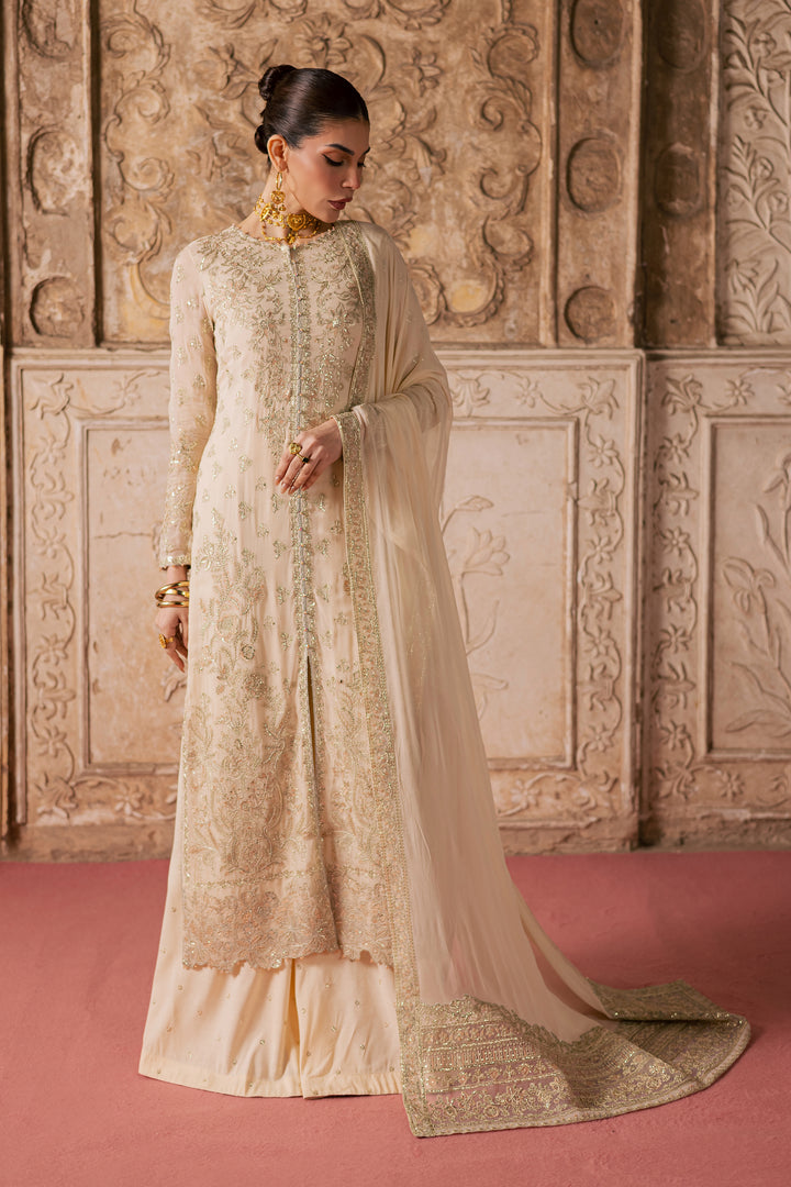  Mooti 3Pc - Festive Luxe Pret BATIKLuxePRET  BATIK   XS / Ivory / Chiffon-S / Ivory / Chiffon-M / Ivory / Chiffon-L / Ivory / Chiffon-XL / Ivory / Chiffon