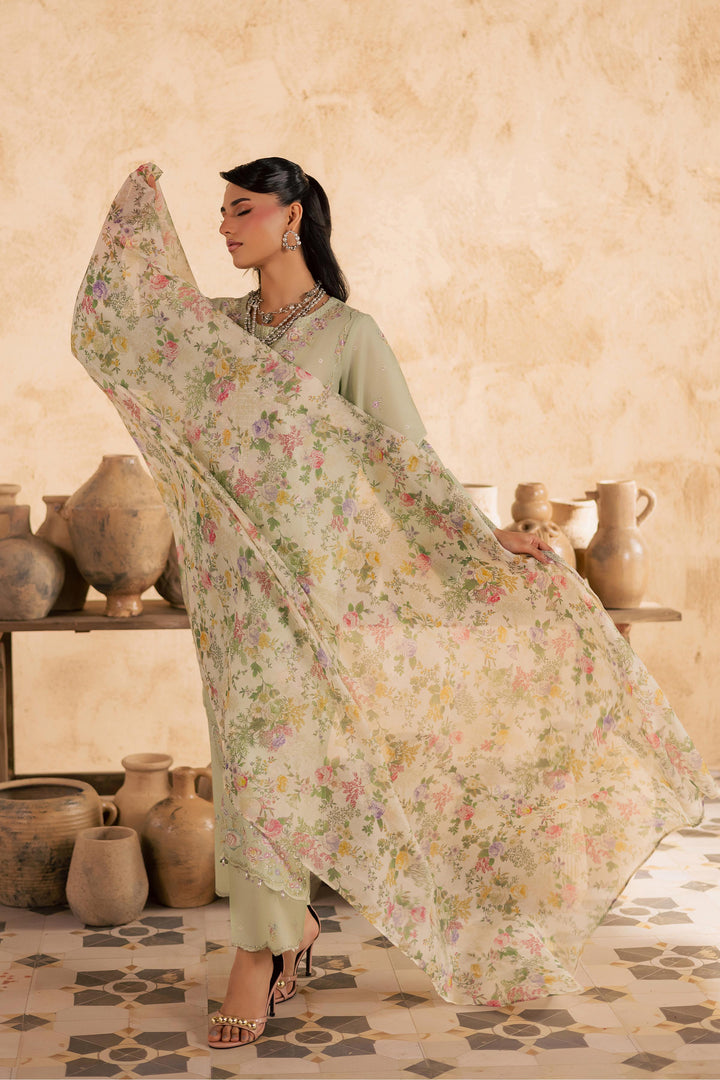  Morika 3Pc - Embroidered Festive Pret BATIKSS26  BATIK   XS / Bokchoy / Pima Lawn-S / Bokchoy / Pima Lawn-M / Bokchoy / Pima Lawn-L / Bokchoy / Pima Lawn-XL / Bokchoy / Pima Lawn