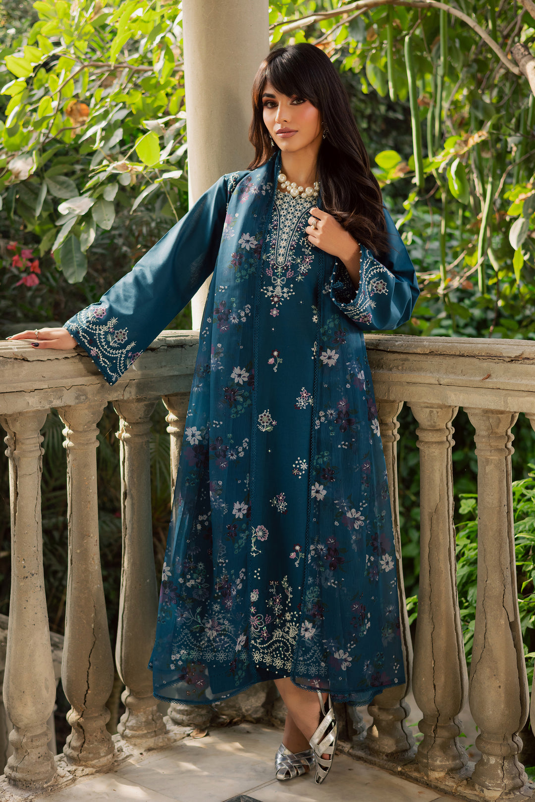 Moroccon 3Pc - Embroidered Khaddar Dress BATIK WINTER PRET 2025  BATIK   XS / Moroccon Blue / Khaddar-S / Moroccon Blue / Khaddar-M / Moroccon Blue / Khaddar-L / Moroccon Blue / Khaddar-XL / Moroccon Blue / Khaddar