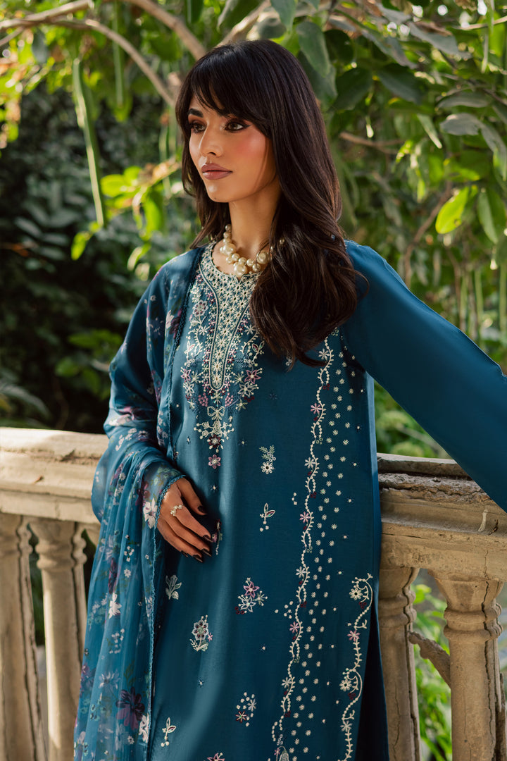  Moroccon 3Pc - Embroidered Khaddar Dress BATIK WINTER PRET 2025  BATIK   XS / Moroccon Blue / Khaddar-S / Moroccon Blue / Khaddar-M / Moroccon Blue / Khaddar-L / Moroccon Blue / Khaddar-XL / Moroccon Blue / Khaddar