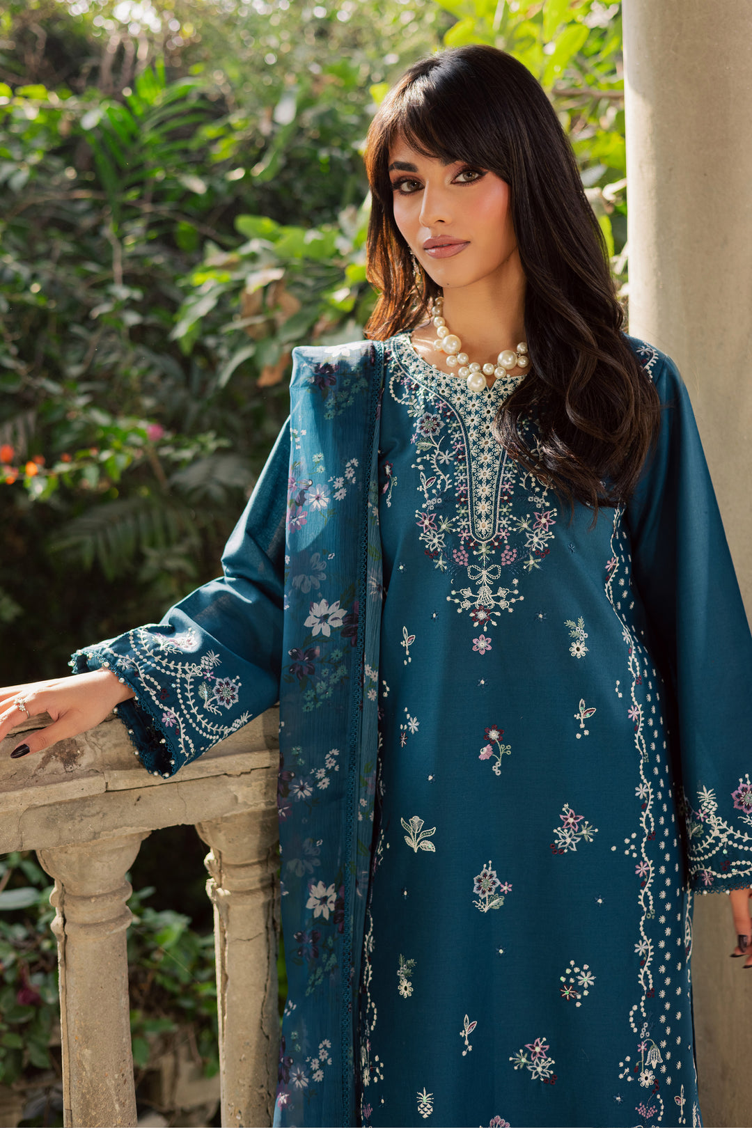  Moroccon 3Pc - Embroidered Khaddar Dress BATIK WINTER PRET 2025  BATIK   XS / Moroccon Blue / Khaddar-S / Moroccon Blue / Khaddar-M / Moroccon Blue / Khaddar-L / Moroccon Blue / Khaddar-XL / Moroccon Blue / Khaddar