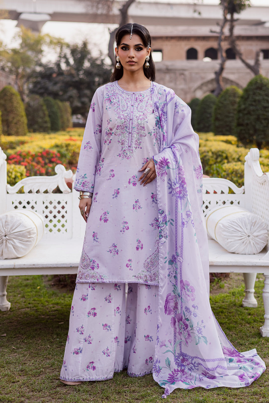  Morticia Lilac 3Pc - Festive Eid Prints BATIKEID2026  BATIK   XS / Lilac / Lawn-S / Lilac / Lawn-M / Lilac / Lawn-L / Lilac / Lawn-XL / Lilac / Lawn