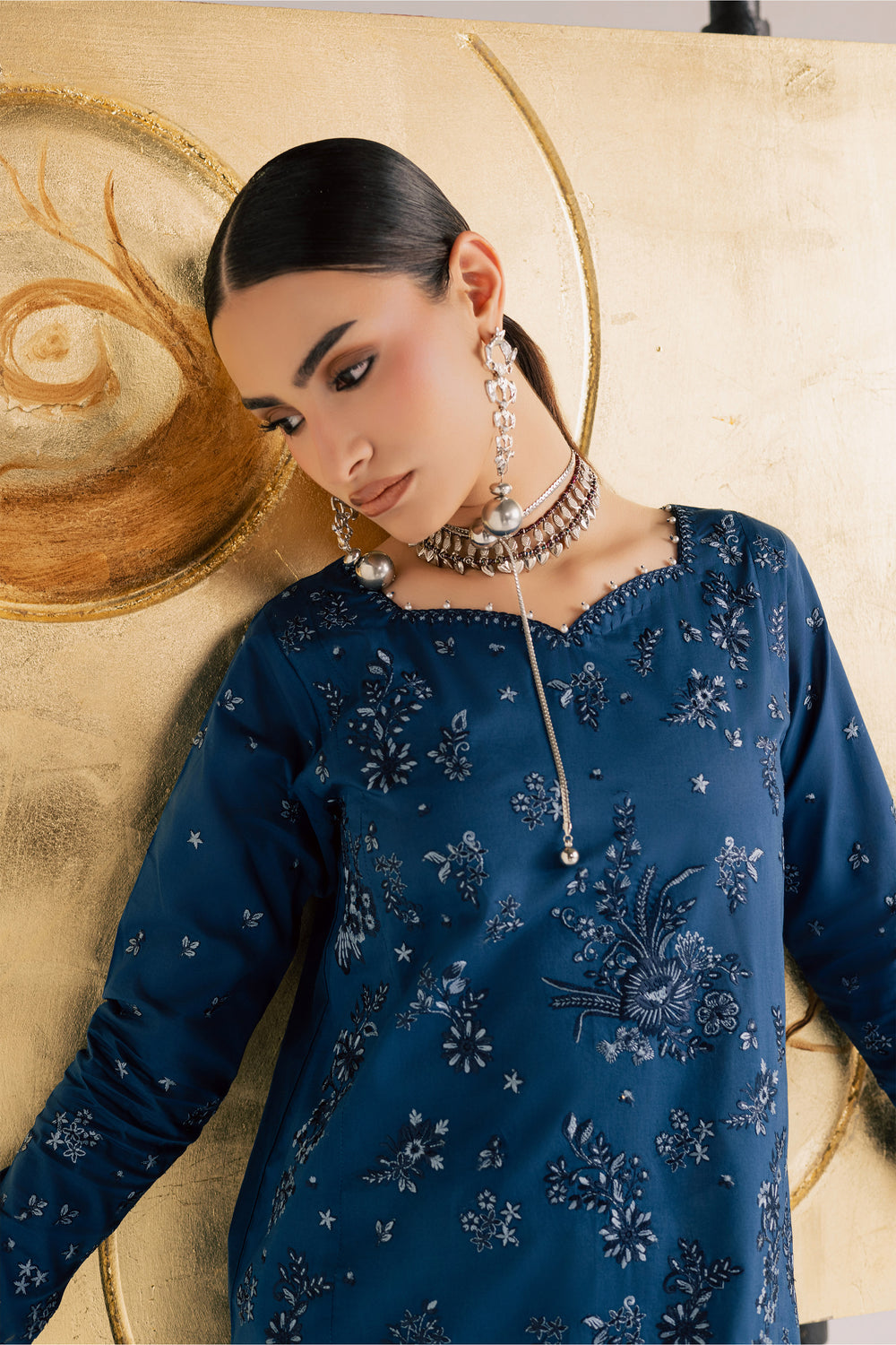  Naba 3Pc - Festive Eid Pret BATIKSS26  BATIK   XS / Ocean Blue / Pima Lawn-S / Ocean Blue / Pima Lawn-M / Ocean Blue / Pima Lawn-L / Ocean Blue / Pima Lawn-XL / Ocean Blue / Pima Lawn