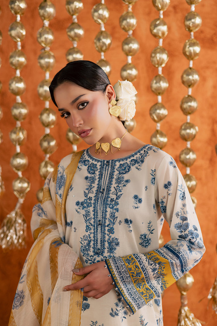  Nariman 3Pc - Printed Lawn Dress BATIKEID2026  BATIK   XS / Off White / Lawn-S / Off White / Lawn-M / Off White / Lawn-L / Off White / Lawn-XL / Off White / Lawn