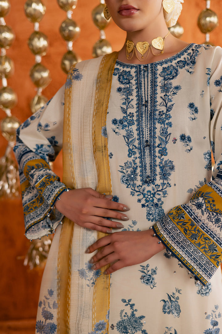  Nariman 3Pc - Printed Lawn Dress BATIKEID2026  BATIK   XS / Off White / Lawn-S / Off White / Lawn-M / Off White / Lawn-L / Off White / Lawn-XL / Off White / Lawn
