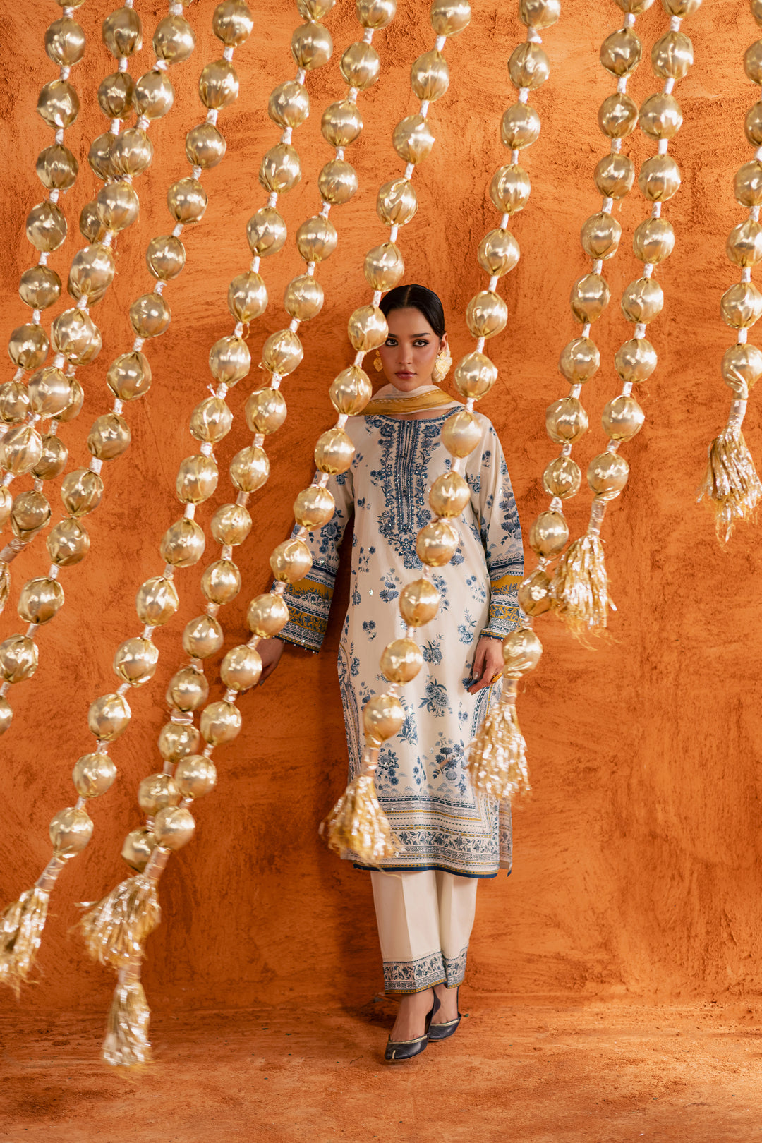 Nariman 3Pc - Printed Lawn Dress BATIKEID2026  BATIK   XS / Off White / Lawn-S / Off White / Lawn-M / Off White / Lawn-L / Off White / Lawn-XL / Off White / Lawn